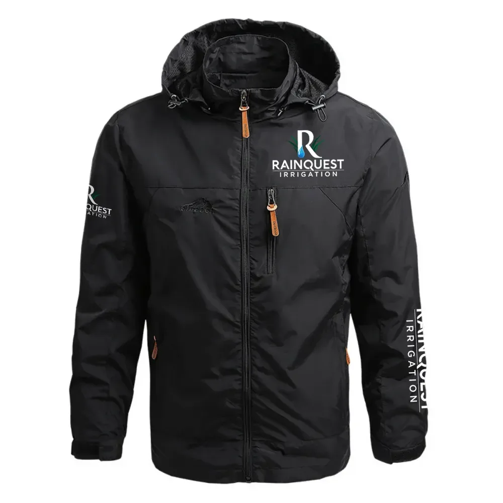 RainQuest Irrigation Exclusive Logo Waterproof Outdoor Jacket Detachable Hood OUFAWOJ0819RQZ – RainQuest Irrigation Gift RainQuest Irrigation Exclusive Logo Waterproof Outdoor Jacket Detachable Hood OUFAWOJ0819RQZ – RainQuest Irrigation Gift