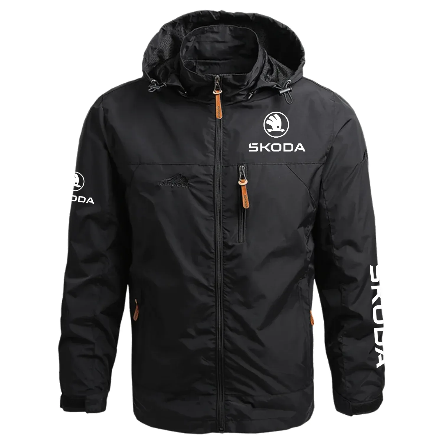 Skoda Exclusive Logo Waterproof Outdoor Jacket Detachable Hood Windbreaker OUFAWOJ2905SKOZ – Skoda Jacket