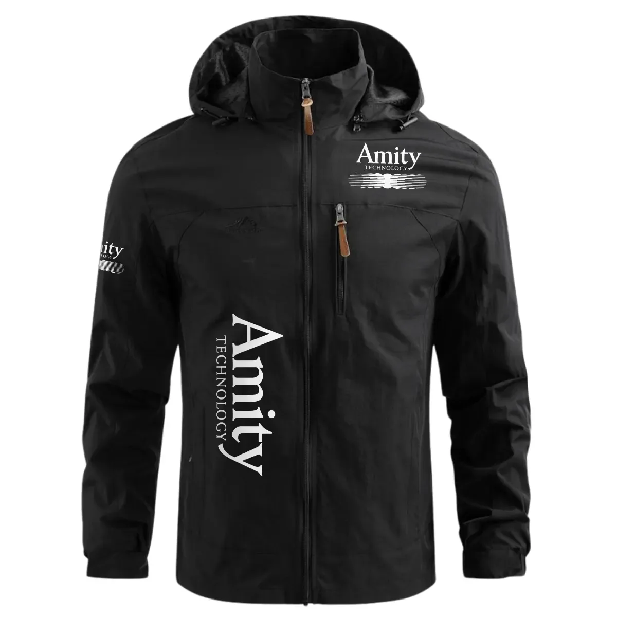 Amity Technology Exclusive Logo Waterproof Windbreaker Jacket Detachable Hood OUFAWOJN0819ATZ – Amity Technology Jacket Amity Technology Exclusive Logo Waterproof Windbreaker Jacket Detachable Hood OUFAWOJN0819ATZ – Amity Technology Jacket