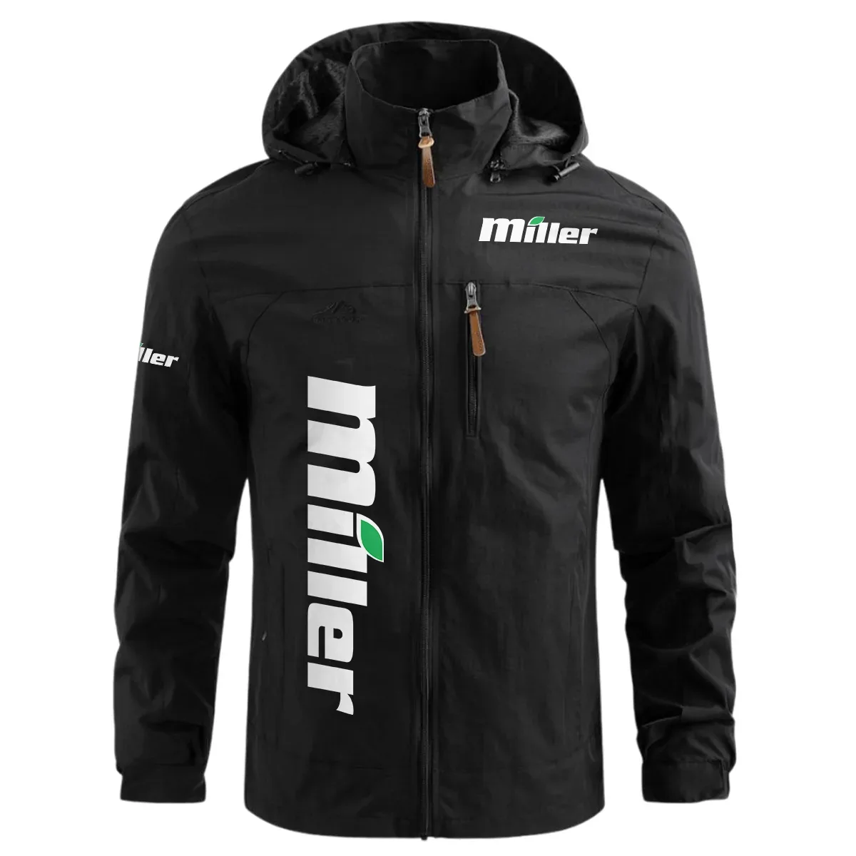 Miller Exclusive Logo Waterproof Windbreaker Jacket Detachable Hood OUFAWOJN0819MLZ – Miller Jacket