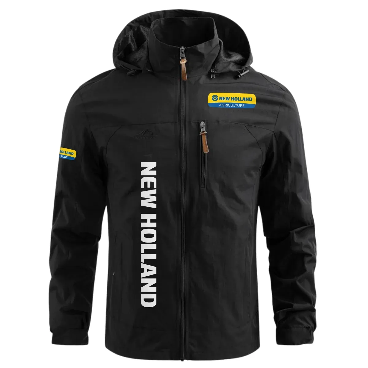 New Holland Exclusive Logo Waterproof Windbreaker Jacket Detachable Hood OUFAWOJN0819NHZ – New Holland Jacket