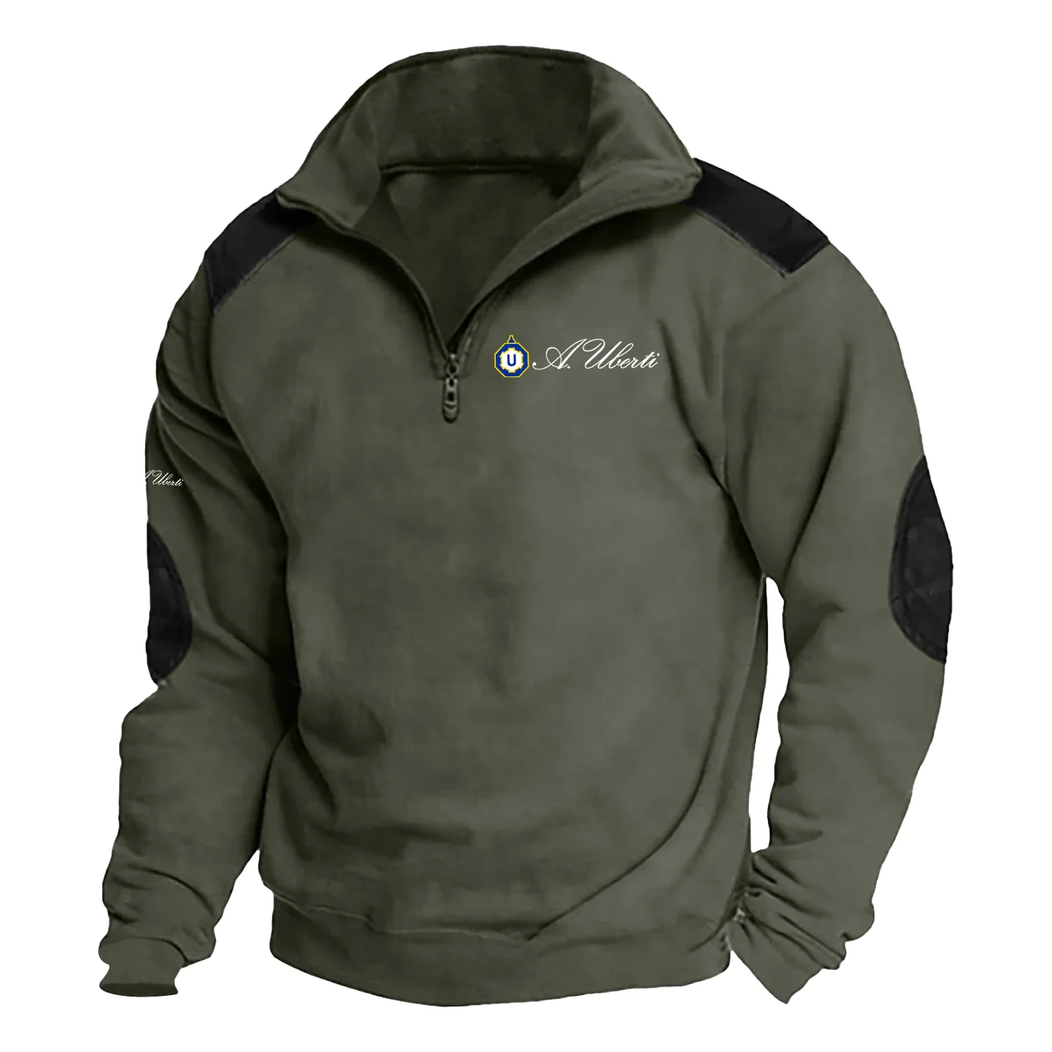 A.Uberti Exclusive Logo Tactical Quarter-Zip Sweatshirt OUHSCSU0815AUZ – A.Uberti Sweatshirt
