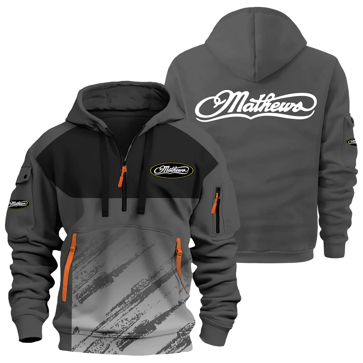 Mathews Archery Exclusive Logo Half Zipper Hoodie OUHU3DHHZ04MAZ – Mathews Archery Hoodie
