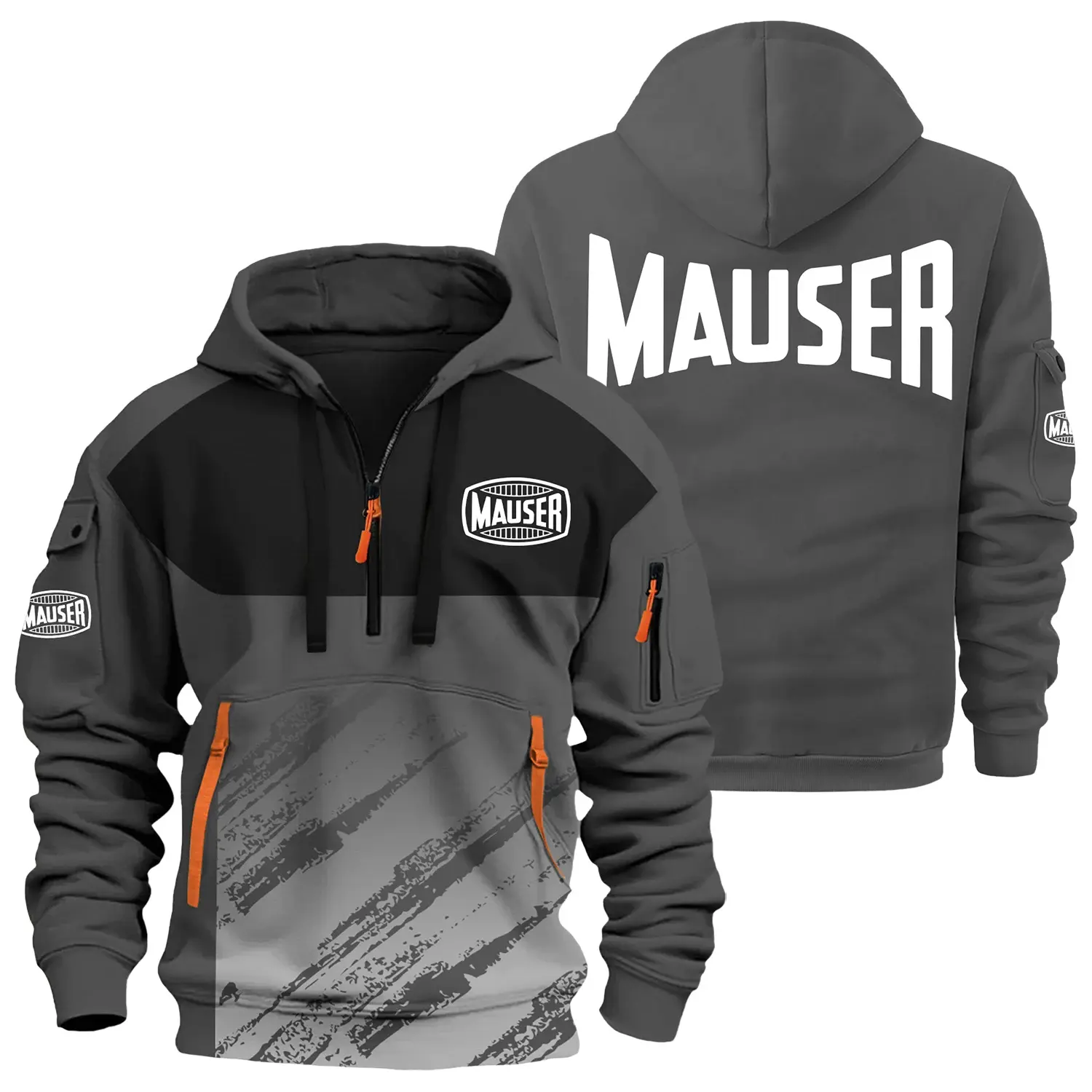 Mauser Exclusive Logo Half Zipper Hoodie OUHU3DHHZ04MSZ – Mauser Hoodie