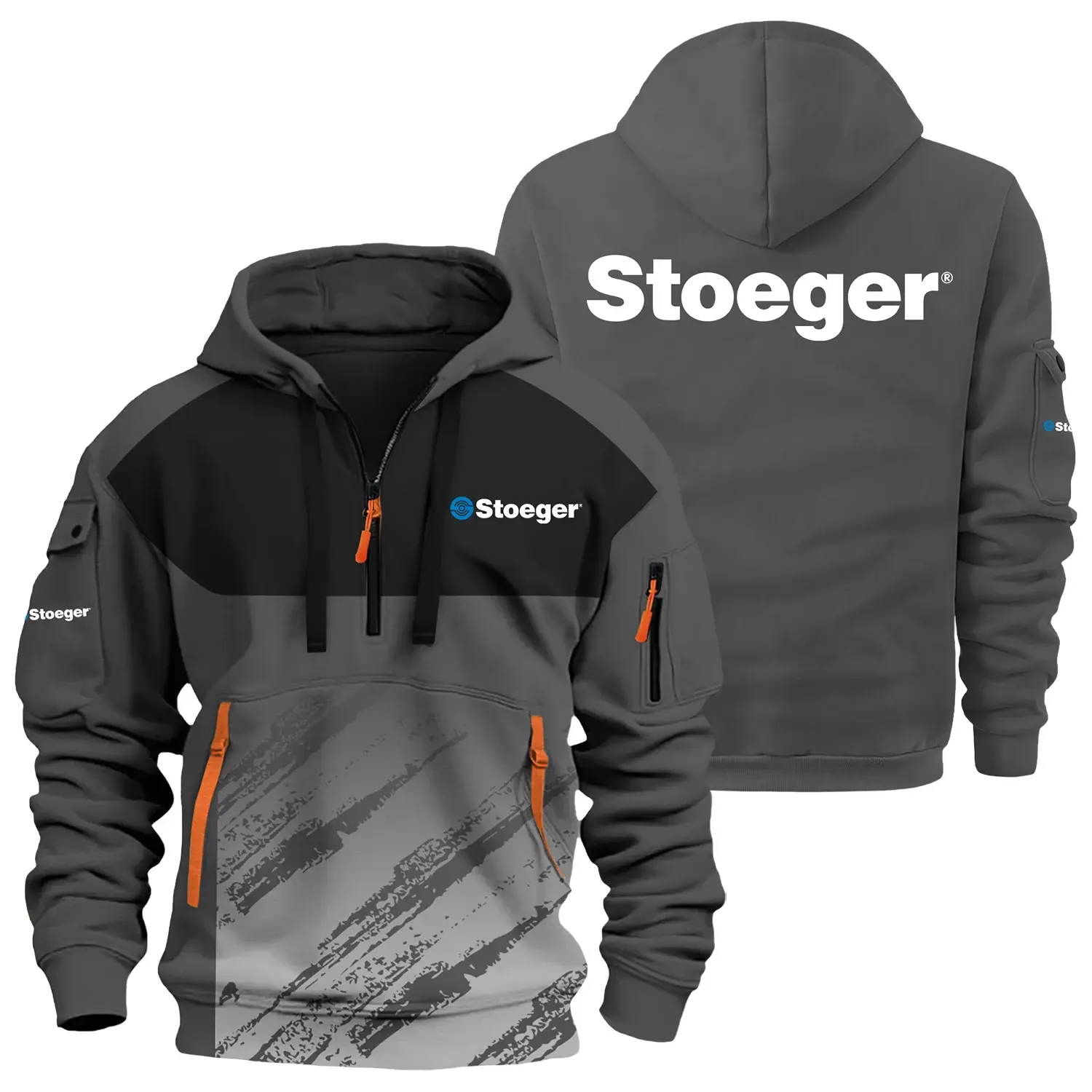 Stoeger Exclusive Logo Half Zipper Hoodie OUHU3DHHZ04SGZ – Stoeger Hoodie