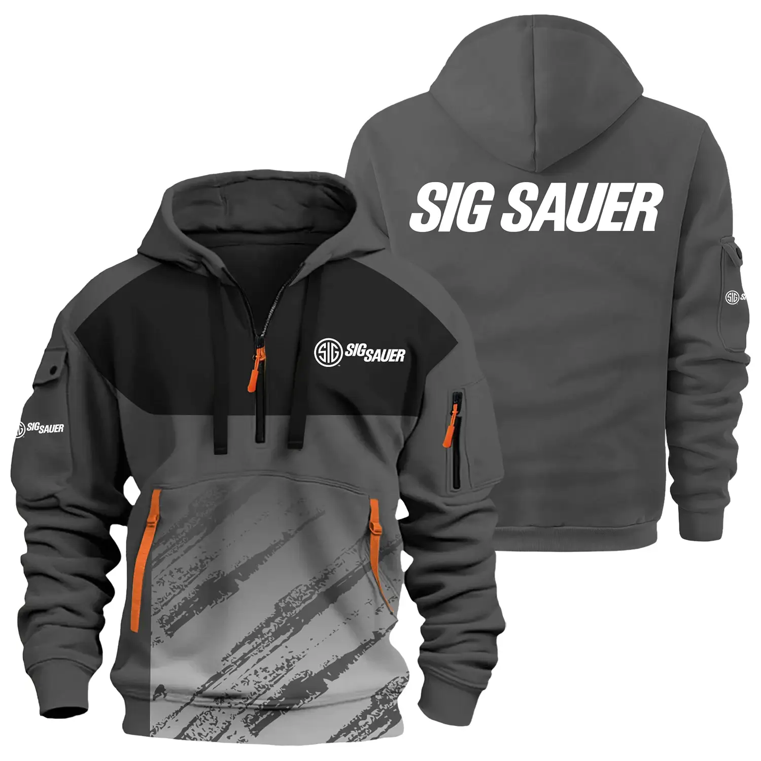 SIG Sauer Exclusive Logo Half Zipper Hoodie OUHU3DHHZ04SSZ – SIG Sauer Hoodie