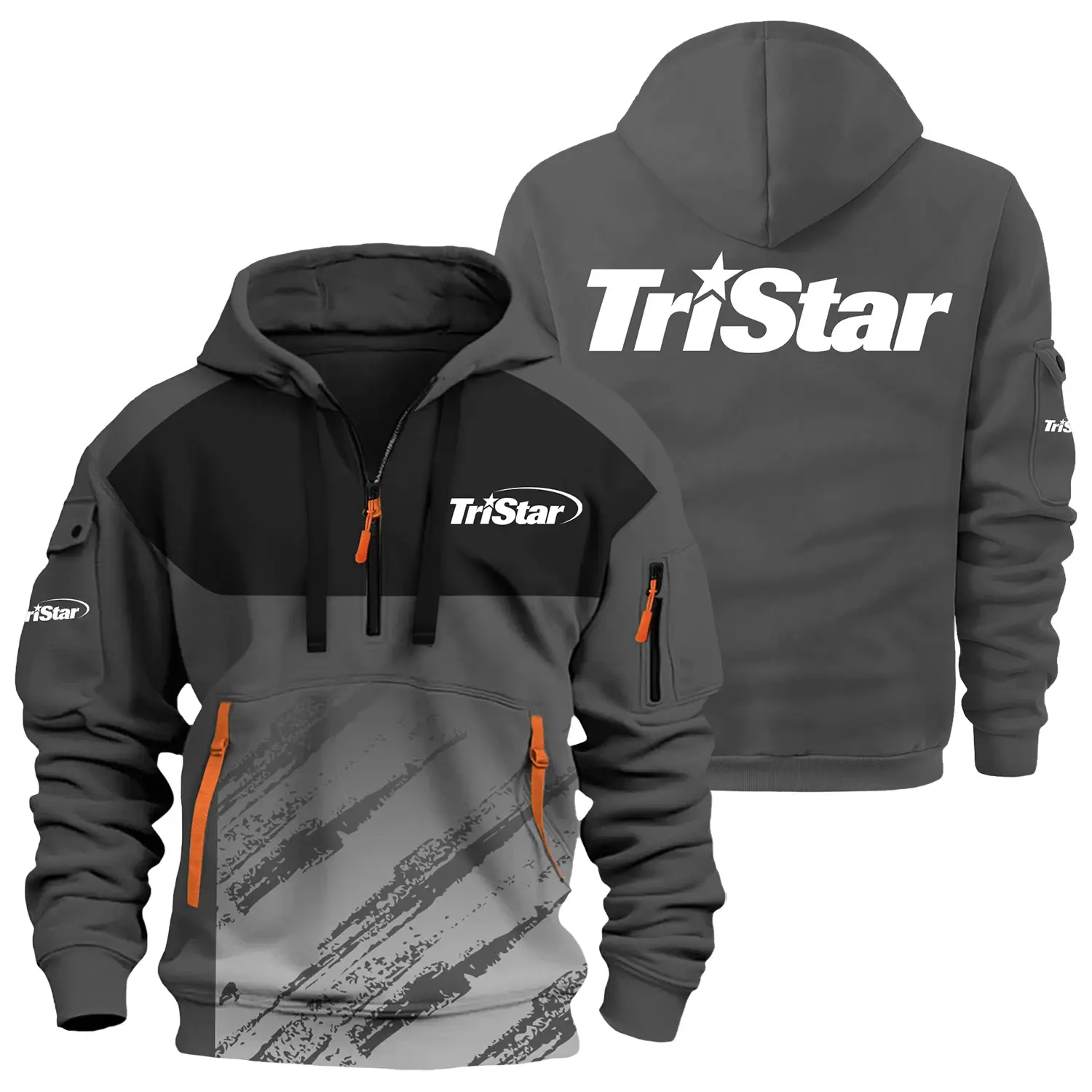 TriStar Arms Exclusive Logo Half Zipper Hoodie OUHU3DHHZ04TAZ – TriStar Arms Hoodie