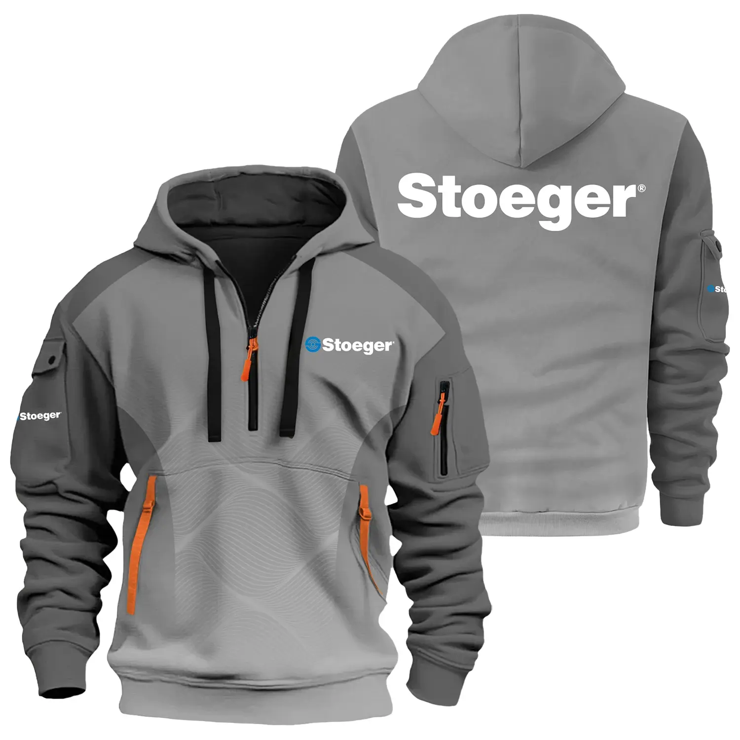 Stoeger Exclusive Logo Half Zipper Hoodie OUHU3DHHZ05SGZ – Stoeger Hoodie