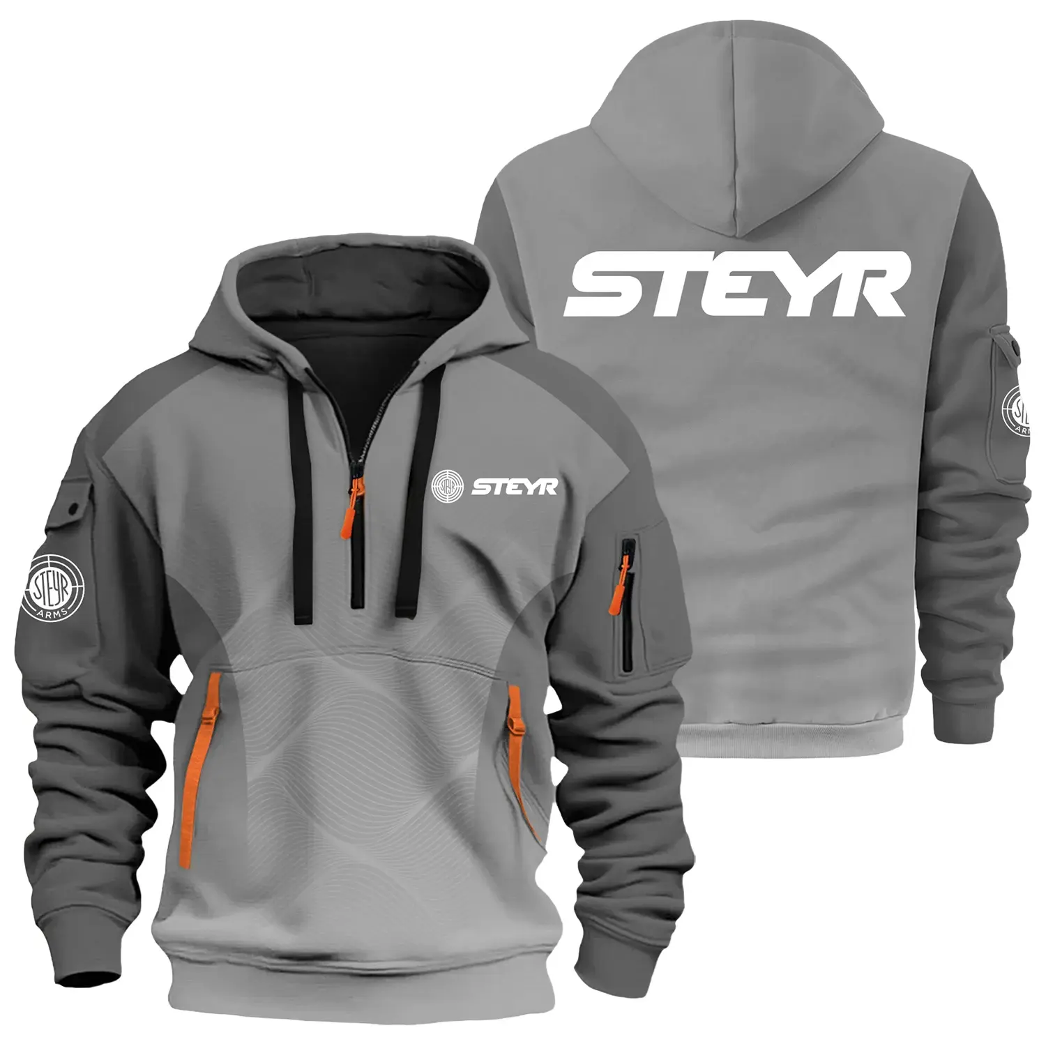 Steyr Exclusive Logo Half Zipper Hoodie OUHU3DHHZ05STZ – Steyr Hoodie