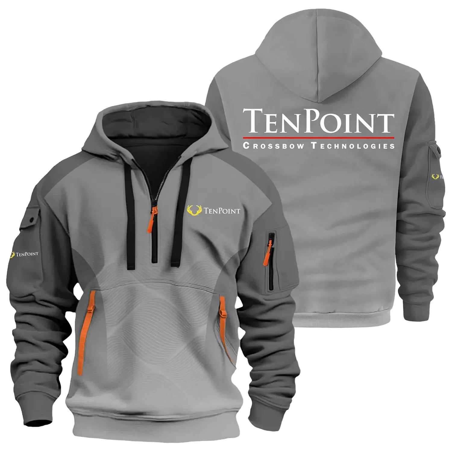 TenPoint Crossbow Exclusive Logo Half Zipper Hoodie OUHU3DHHZ05TPZ – TenPoint Crossbow Hoodie