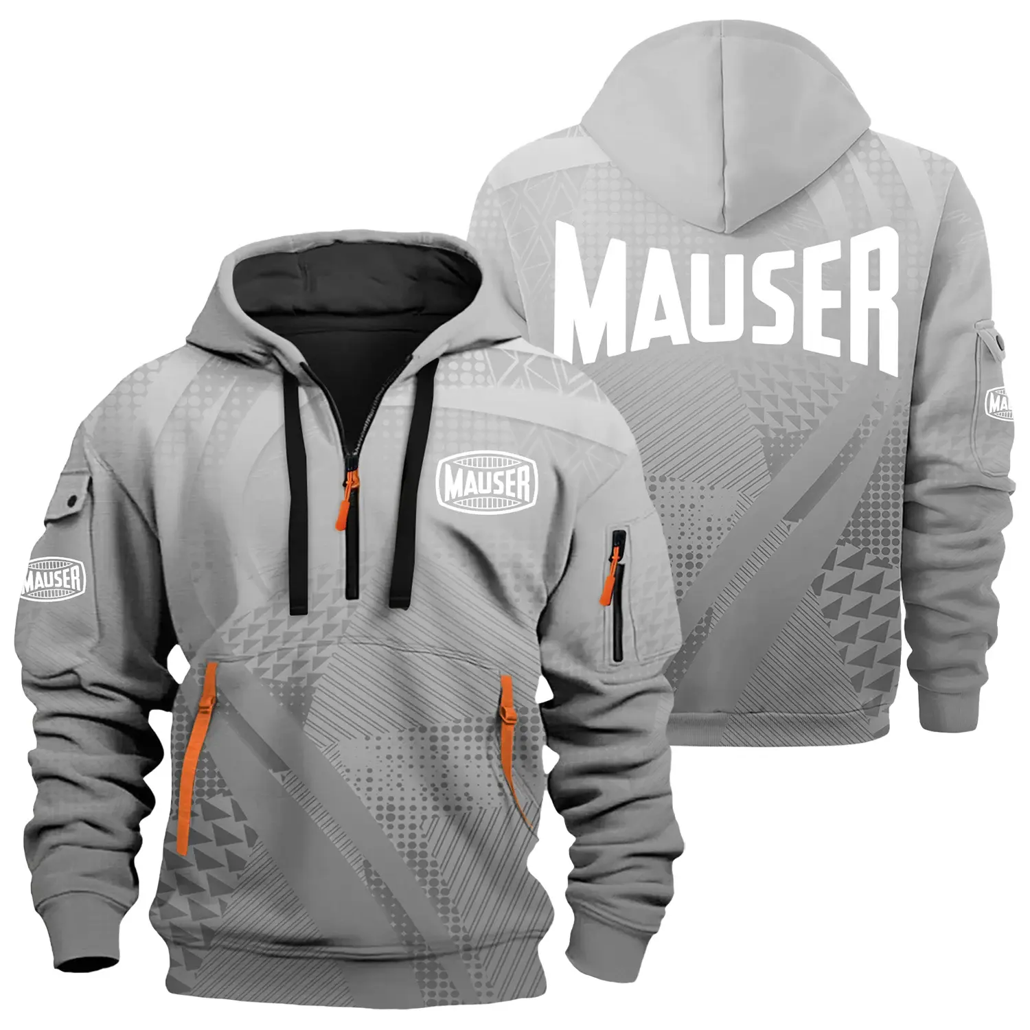 Mauser Exclusive Logo Half Zipper Hoodie OUHU3DHHZ07MSZ – Mauser Hoodie
