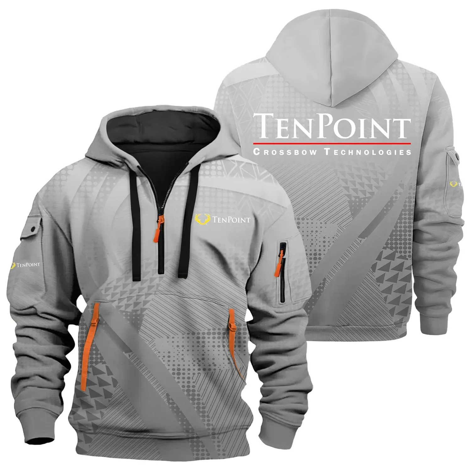 TenPoint Crossbow Exclusive Logo Half Zipper Hoodie OUHU3DHHZ07TPZ – TenPoint Crossbow Hoodie