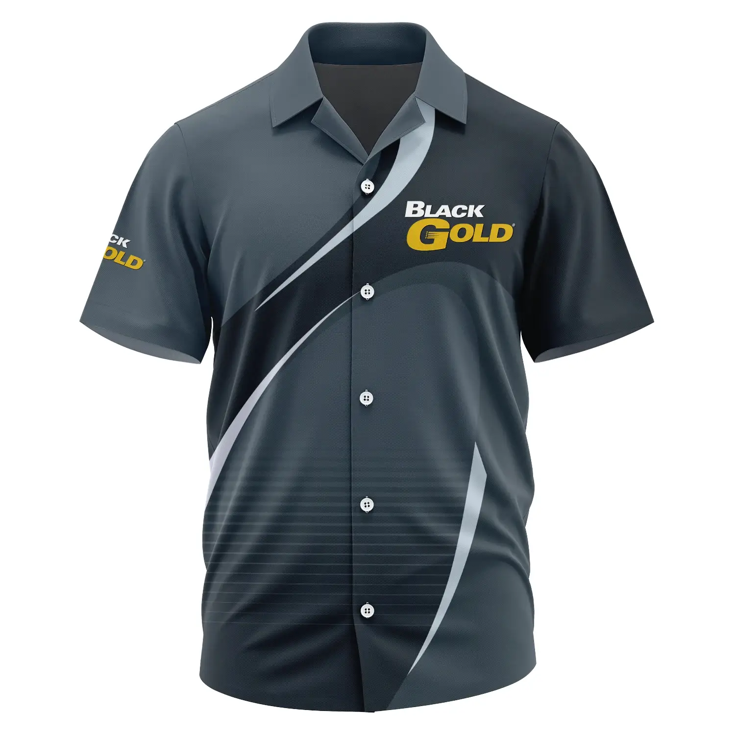 Black Gold Sights Exclusive Logo Short Sleeve Camp Collar Shirt OUHUHWS081501BDZ – Black Gold Sights Shirt