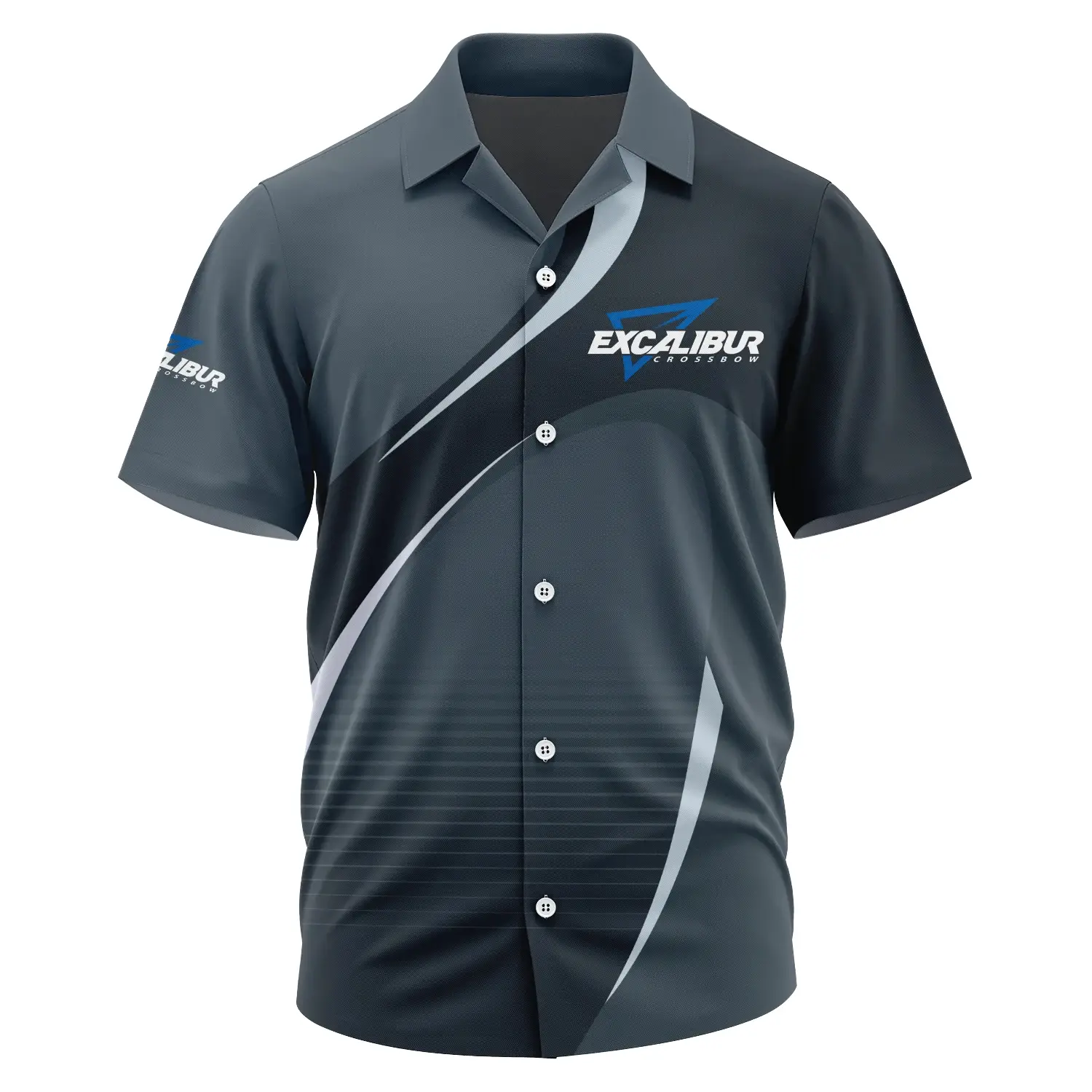 Excalibur Crossbow Exclusive Logo Short Sleeve Camp Collar Shirt OUHUHWS081501ECZ – Excalibur Crossbow Shirt