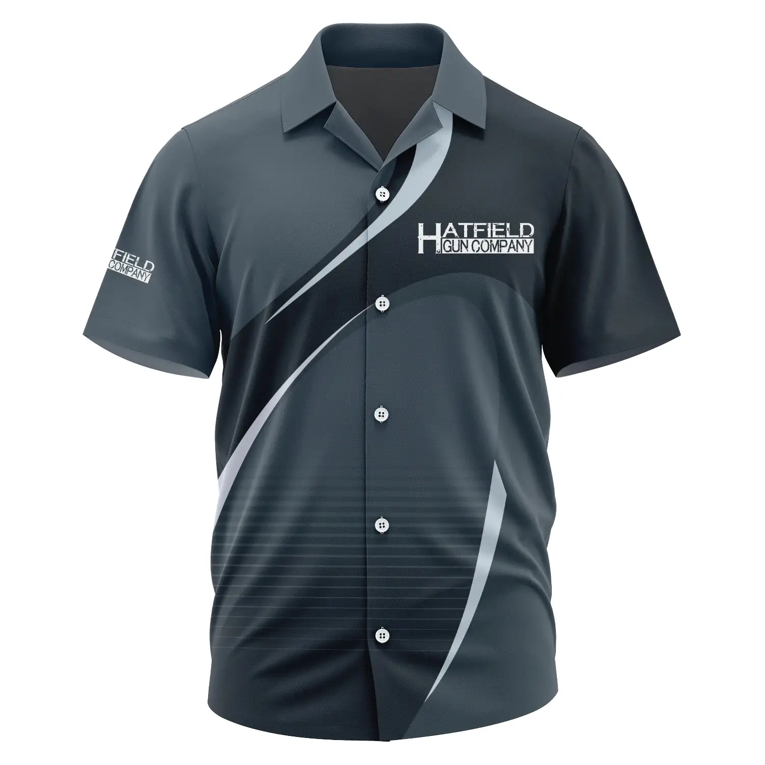 Hatfield Exclusive Logo Short Sleeve Camp Collar Shirt OUHUHWS081501HTZ – Hatfield Shirt