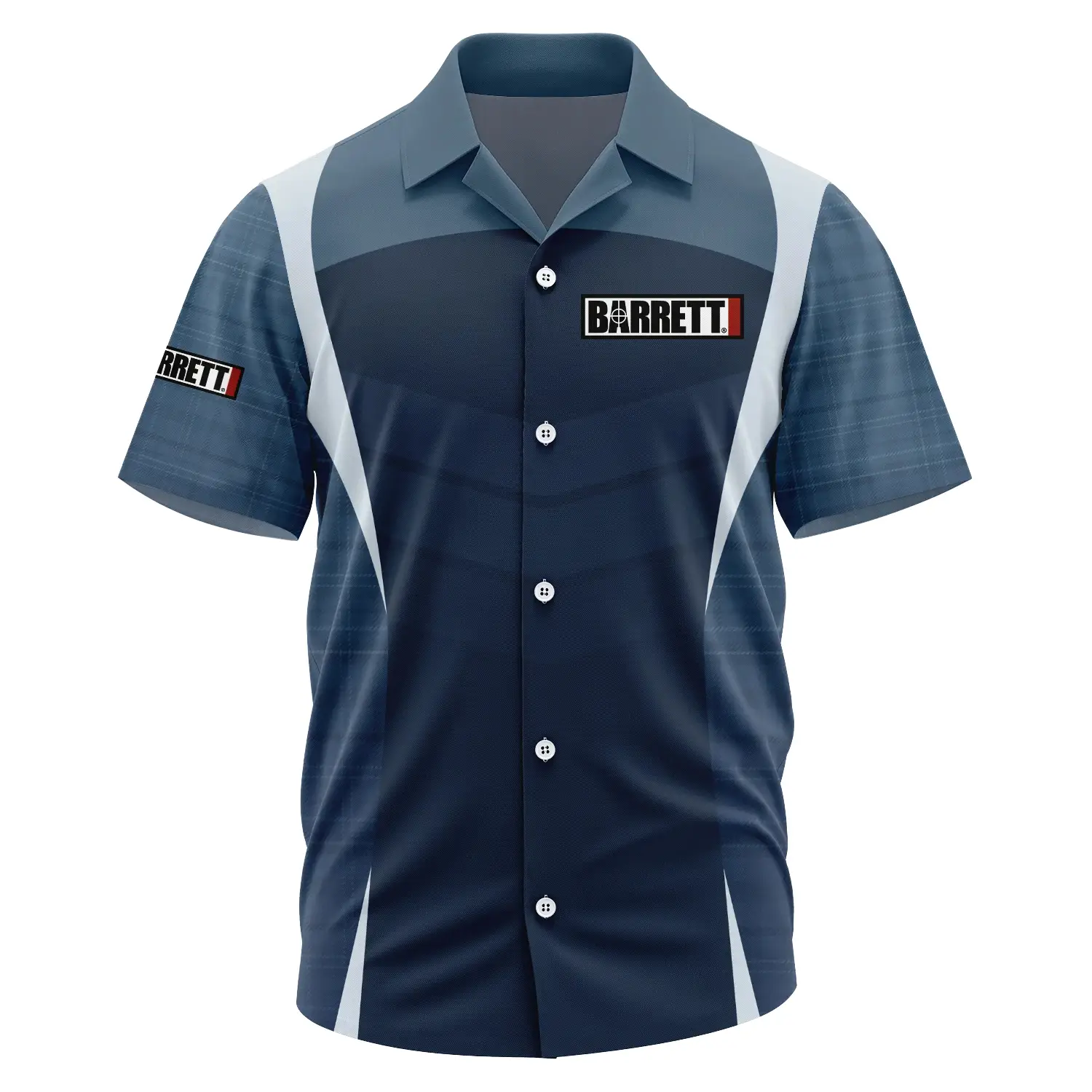 Barrett Exclusive Logo Short Sleeve Camp Collar Shirt OUHUHWS081503BTZ – Barrett Shirt