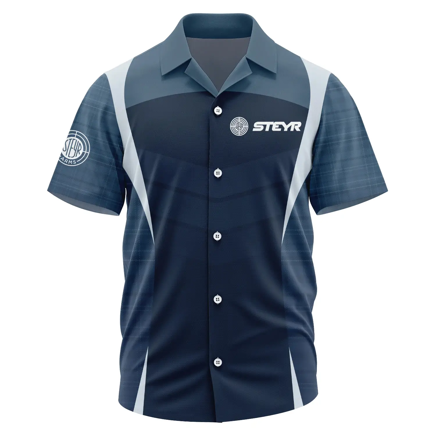 Steyr Exclusive Logo Short Sleeve Camp Collar Shirt OUHUHWS081503STZ – Steyr Shirt