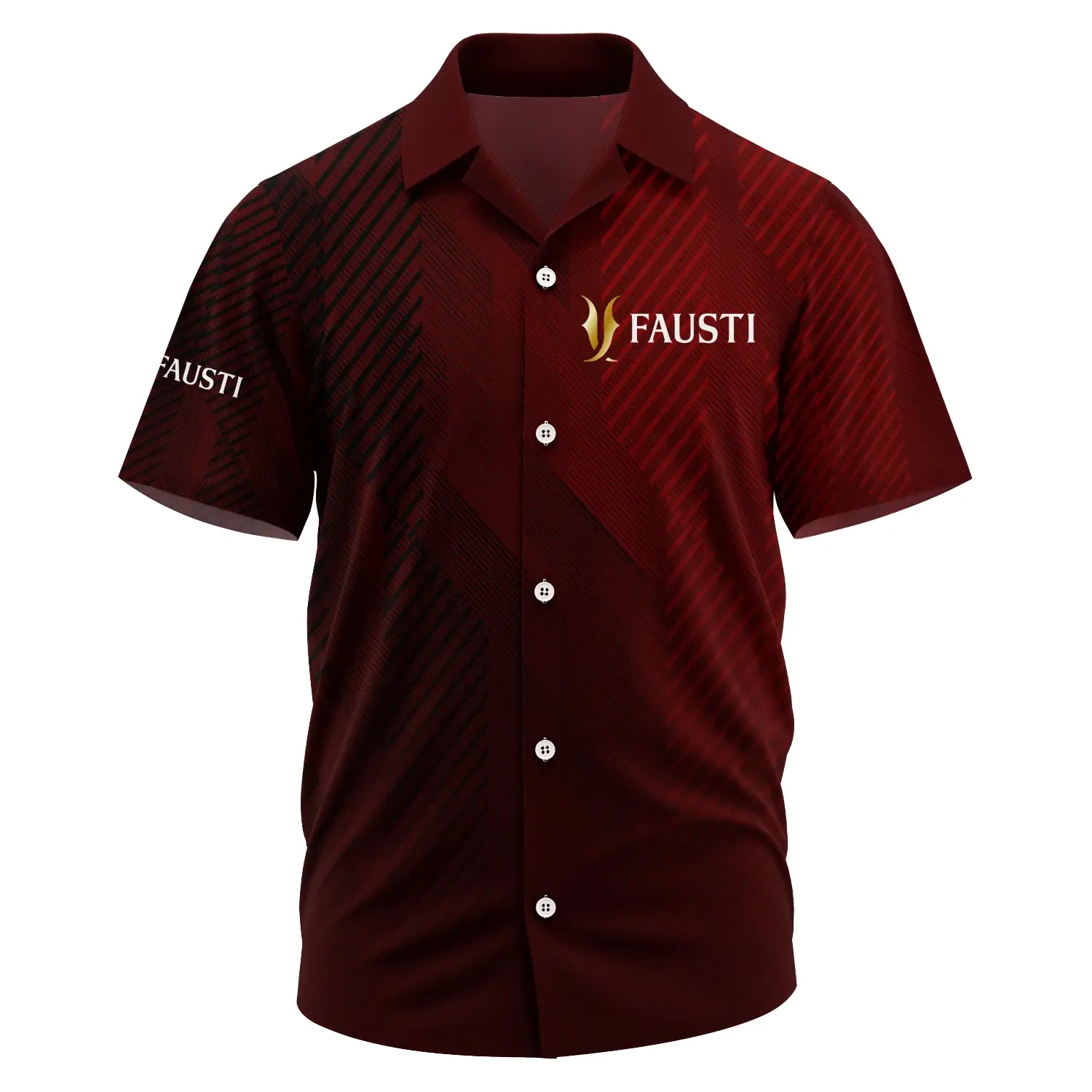 Fausti Exclusive Logo Short Sleeve Camp Collar Shirt OUHUHWS081506FSZ – Fausti Shirt