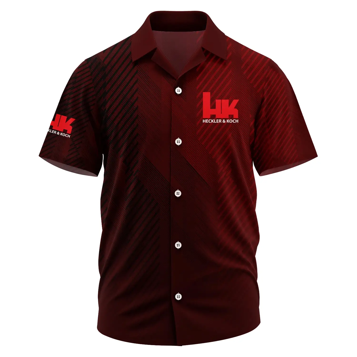 Heckler & Koch Exclusive Logo Short Sleeve Camp Collar Shirt OUHUHWS081506HKZ – Heckler & Koch Shirt