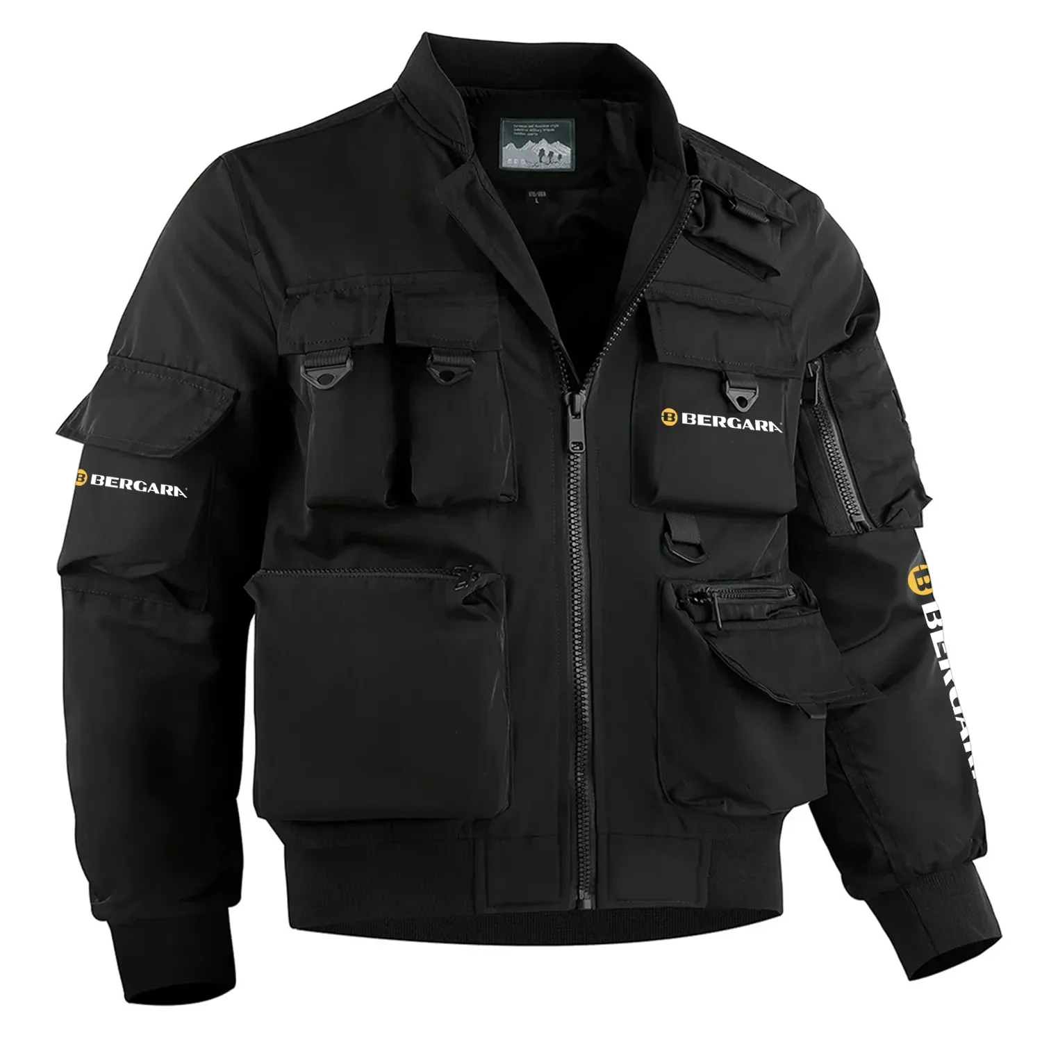 Bergara Exclusive Logo Multi Pocket Bomber Jacket Waterproof Windproof OUHUMPBJ0815BGZ – Bergara Gift Bergara Exclusive Logo Multi Pocket Bomber Jacket Waterproof Windproof OUHUMPBJ0815BGZ – Bergara Gift
