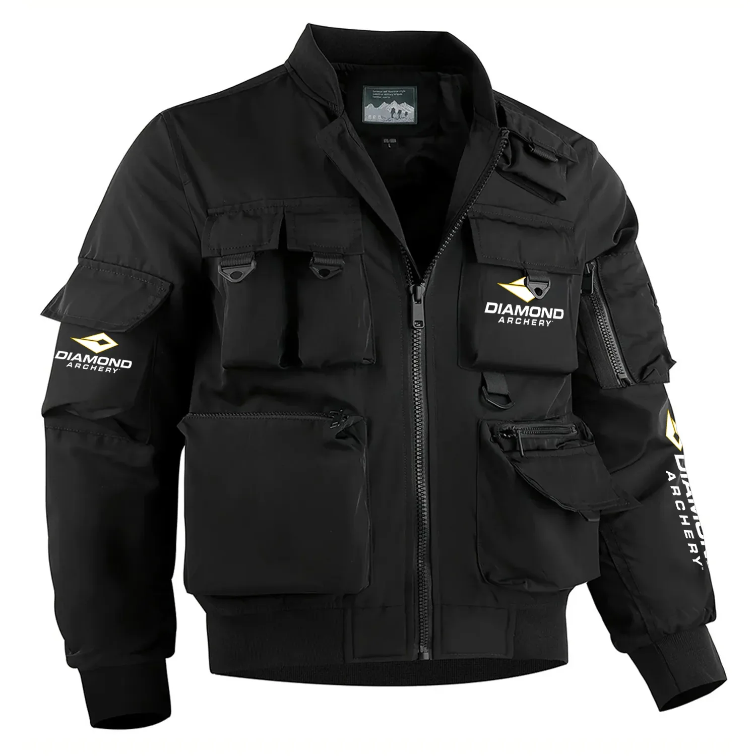 Diamond Archery Exclusive Logo Multi Pocket Bomber Jacket Waterproof Windproof OUHUMPBJ0815DRZ – Diamond Archery Gift