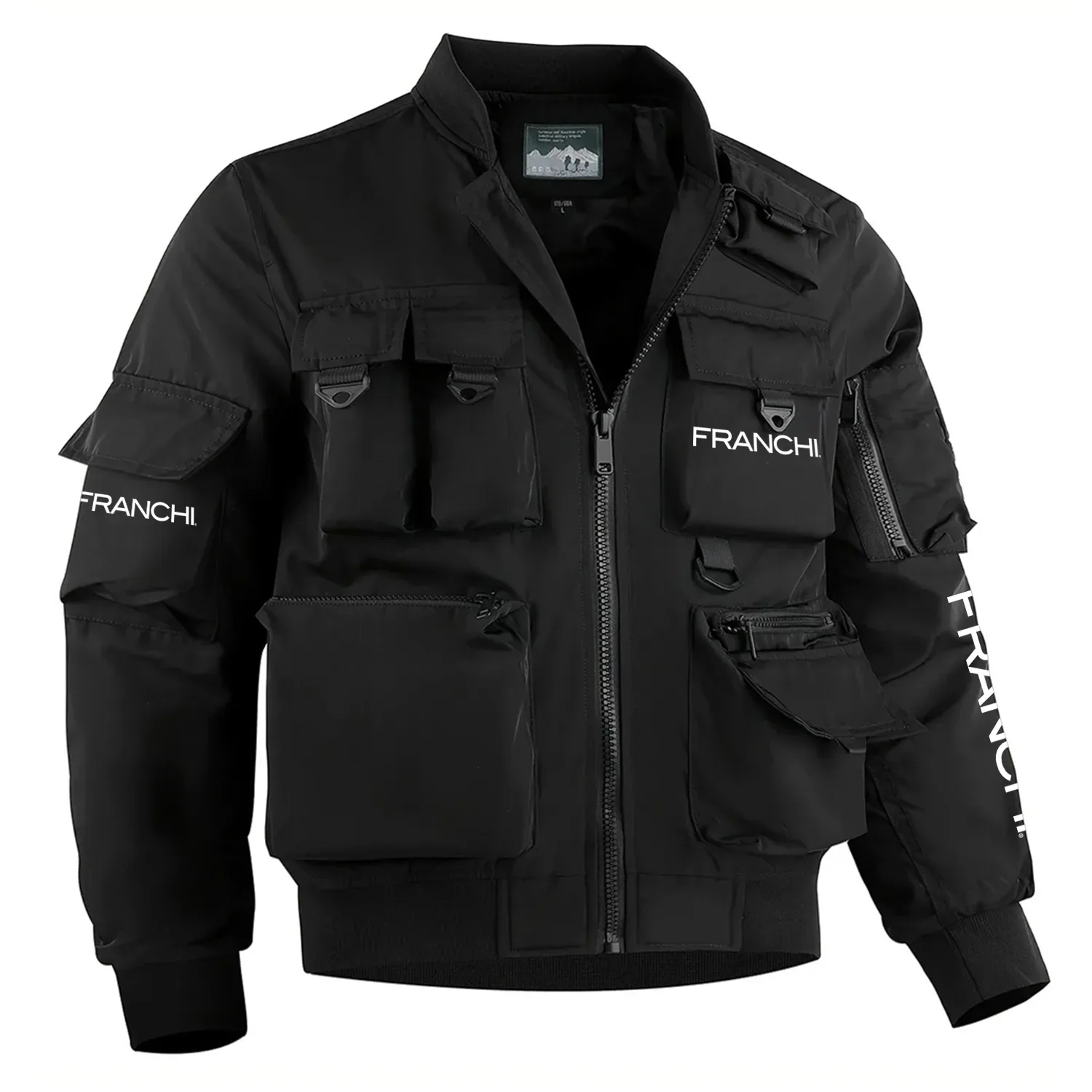Franchi Exclusive Logo Multi Pocket Bomber Jacket Waterproof Windproof OUHUMPBJ0815FCZ – Franchi Gift