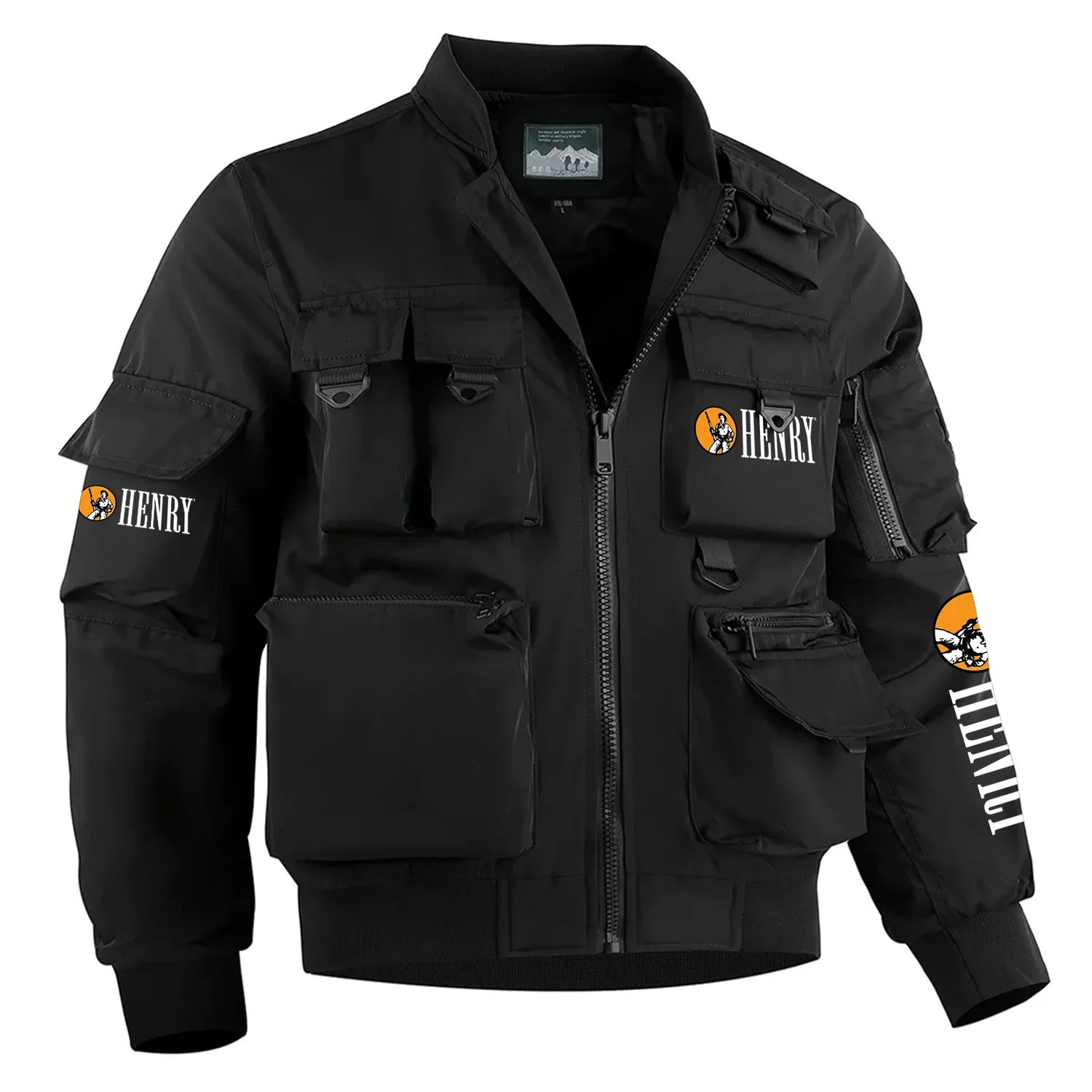 Henry Repeating Arms Exclusive Logo Multi Pocket Bomber Jacket Waterproof Windproof OUHUMPBJ0815HAZ – Henry Repeating Arms Gift