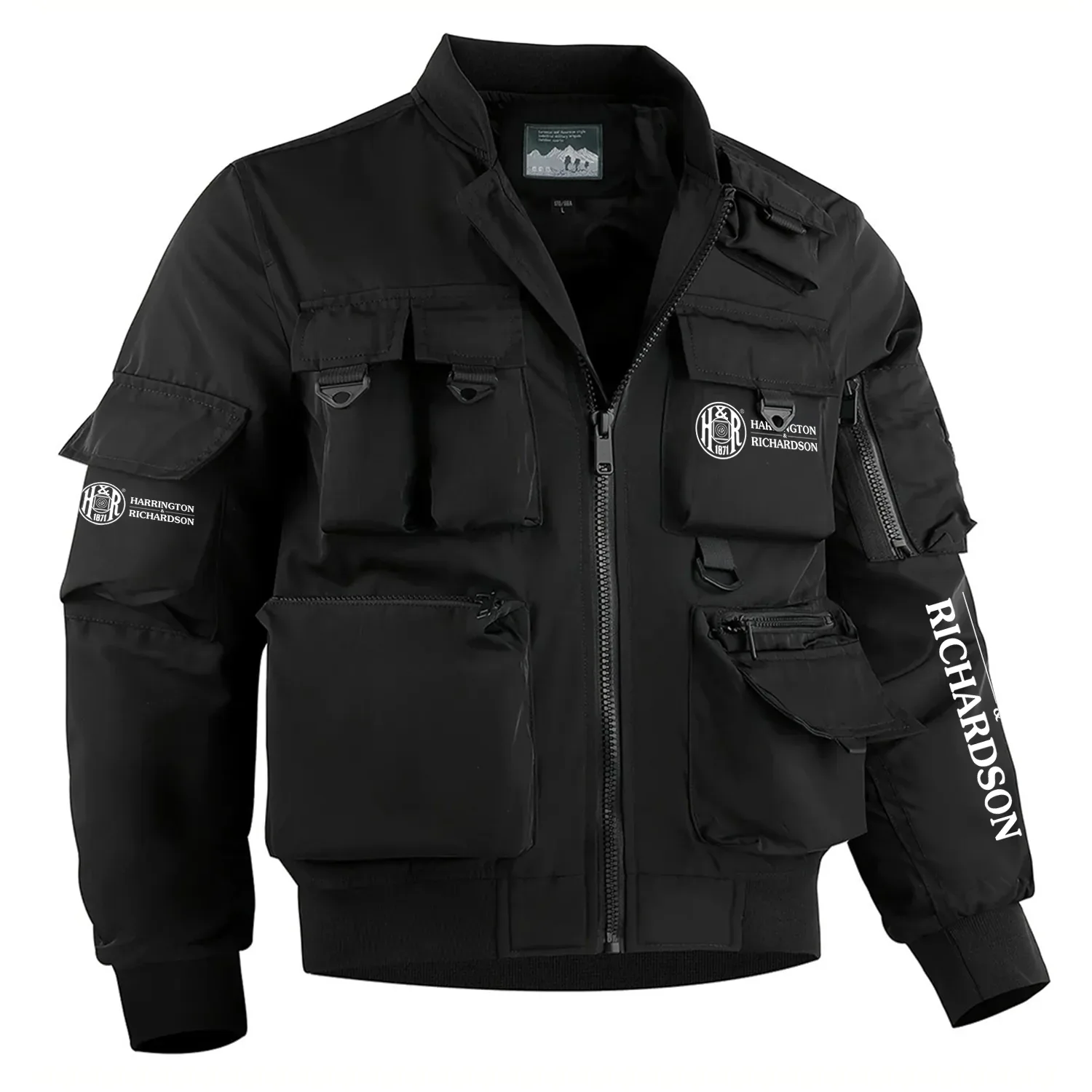 Harrington & Richardson Exclusive Logo Multi Pocket Bomber Jacket Waterproof Windproof OUHUMPBJ0815HRZ – Harrington & Richardson Gift