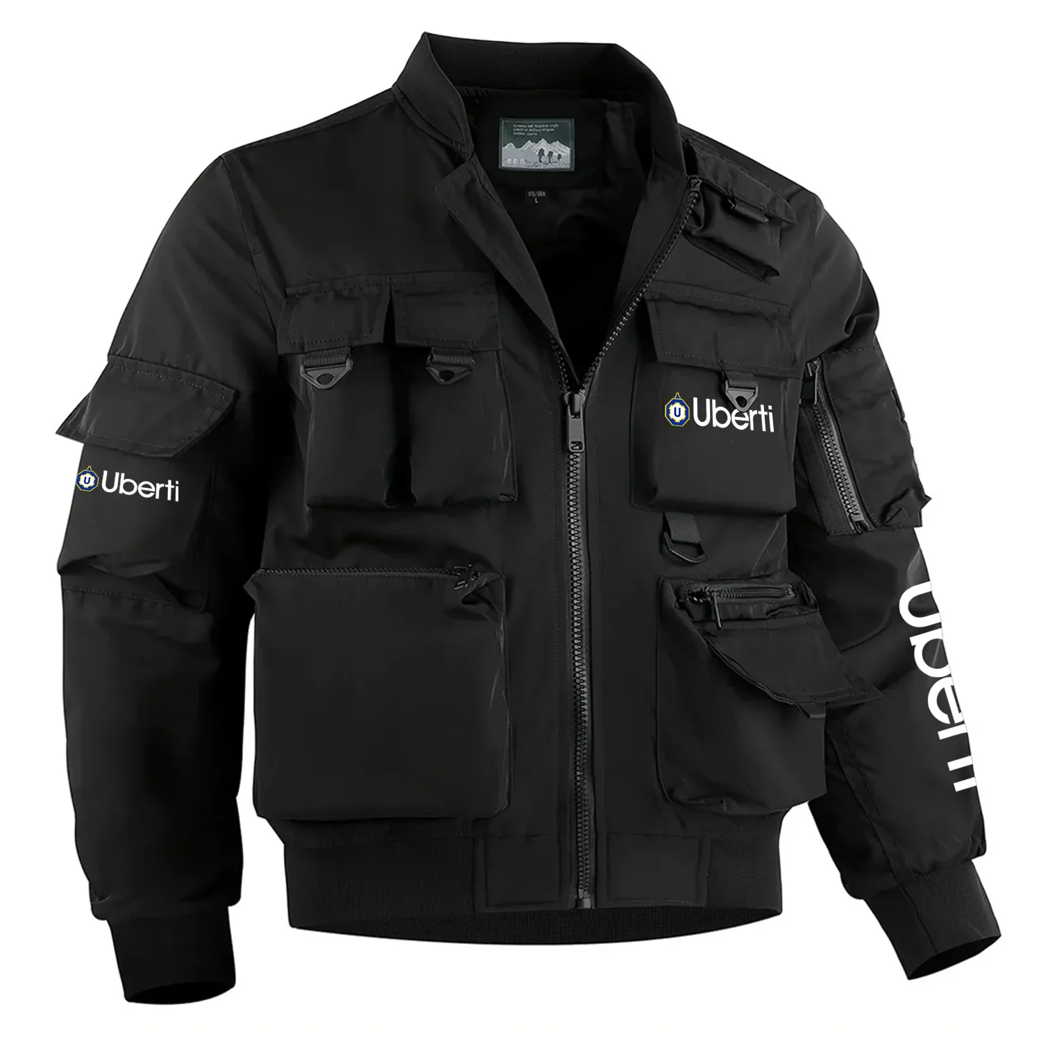 Uberti Exclusive Logo Multi Pocket Bomber Jacket Waterproof Windproof OUHUMPBJ0815UBZ – Uberti Gift