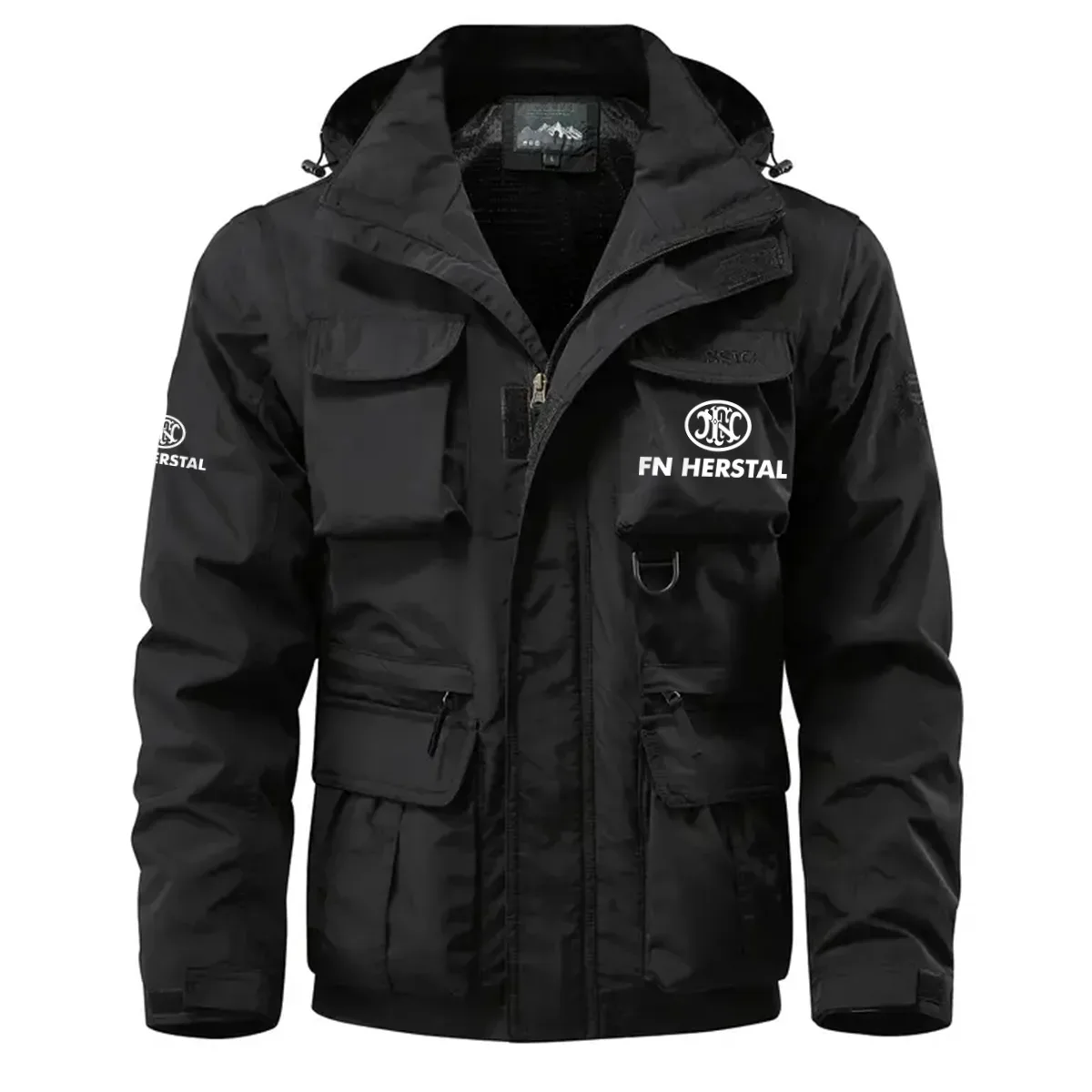 FN Herstal Exclusive Logo Waterproof Multi Pocket Jacket Detachable Hood and Sleeves OUHUMPJ0815FNZ – FN Herstal Gift