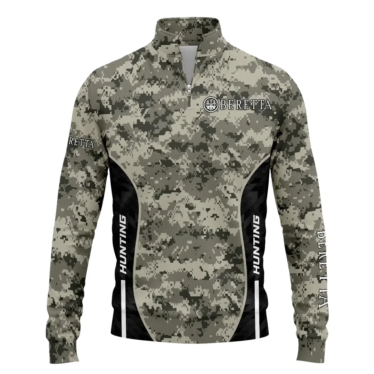 Beretta Exclusive Logo Quarter-Zip Sweatshirt OUHUQZJ030815BEZ – Beretta Gift