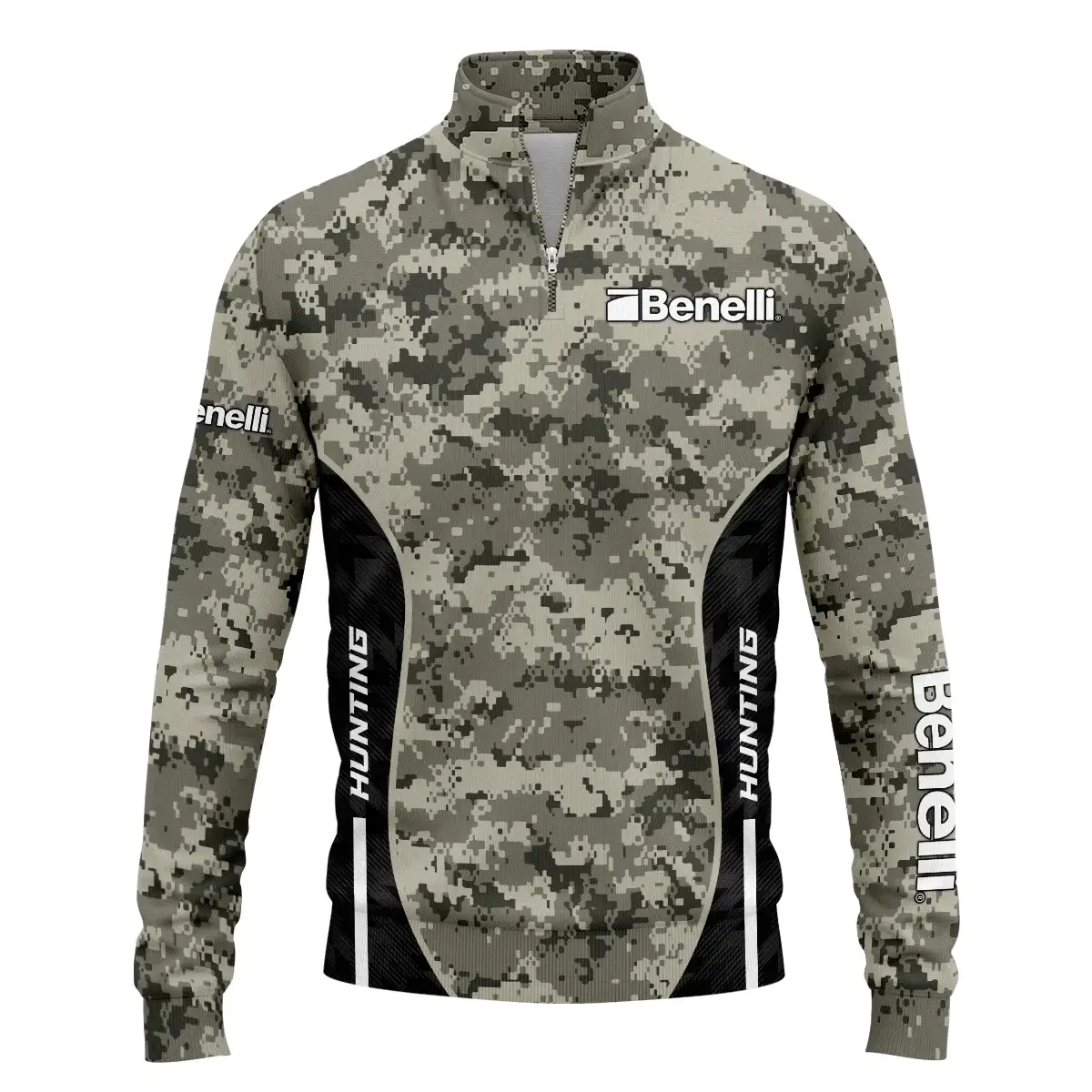 Benelli Exclusive Logo Quarter-Zip Sweatshirt OUHUQZJ030815BLZ – Benelli Gift