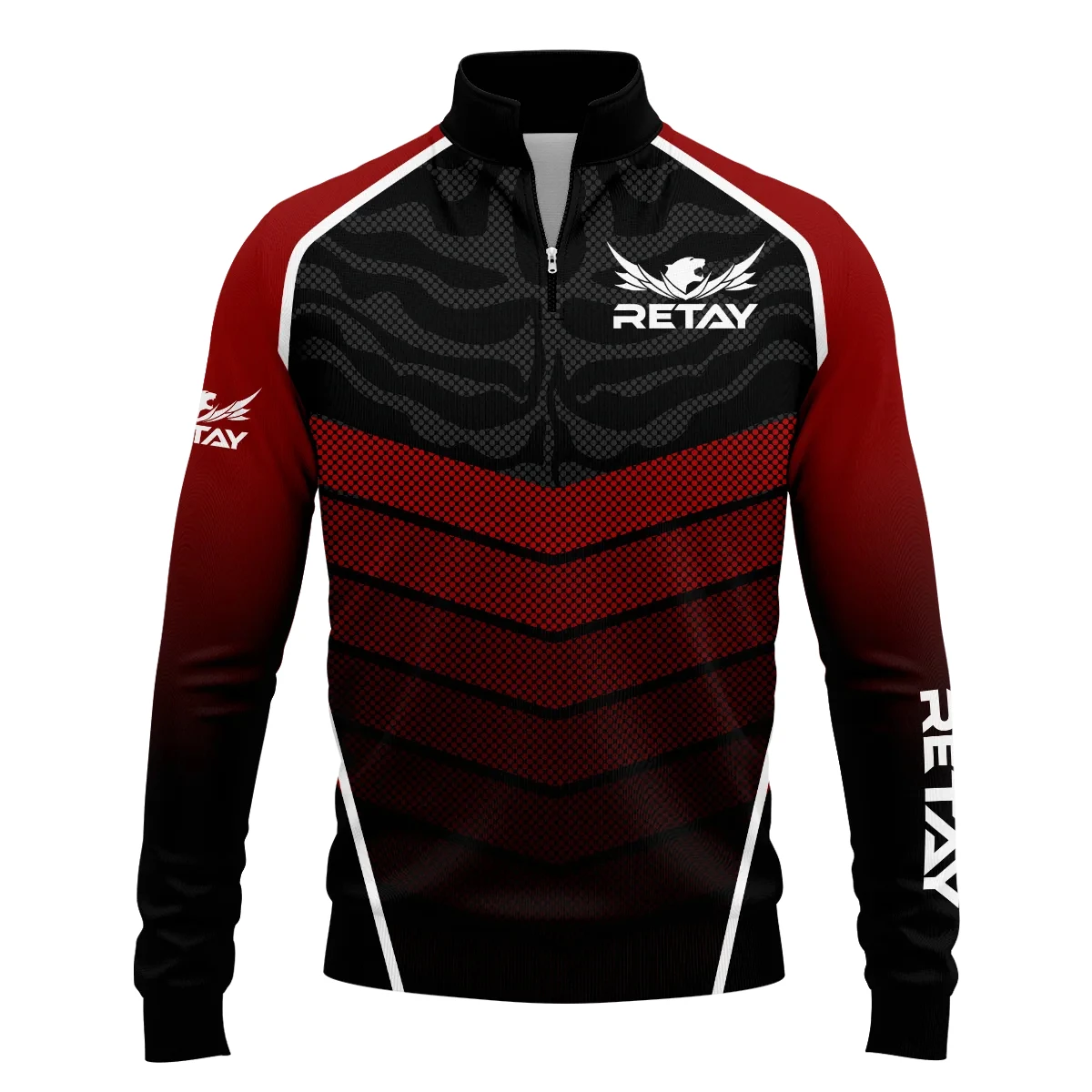 Retay Exclusive Logo Quarter-Zip Sweatshirt OUHUQZJ040815REZ – Retay Gift