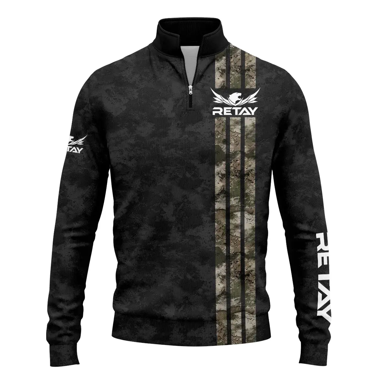 Retay Exclusive Logo Quarter-Zip Sweatshirt OUHUQZJ050815REZ – Retay Gift