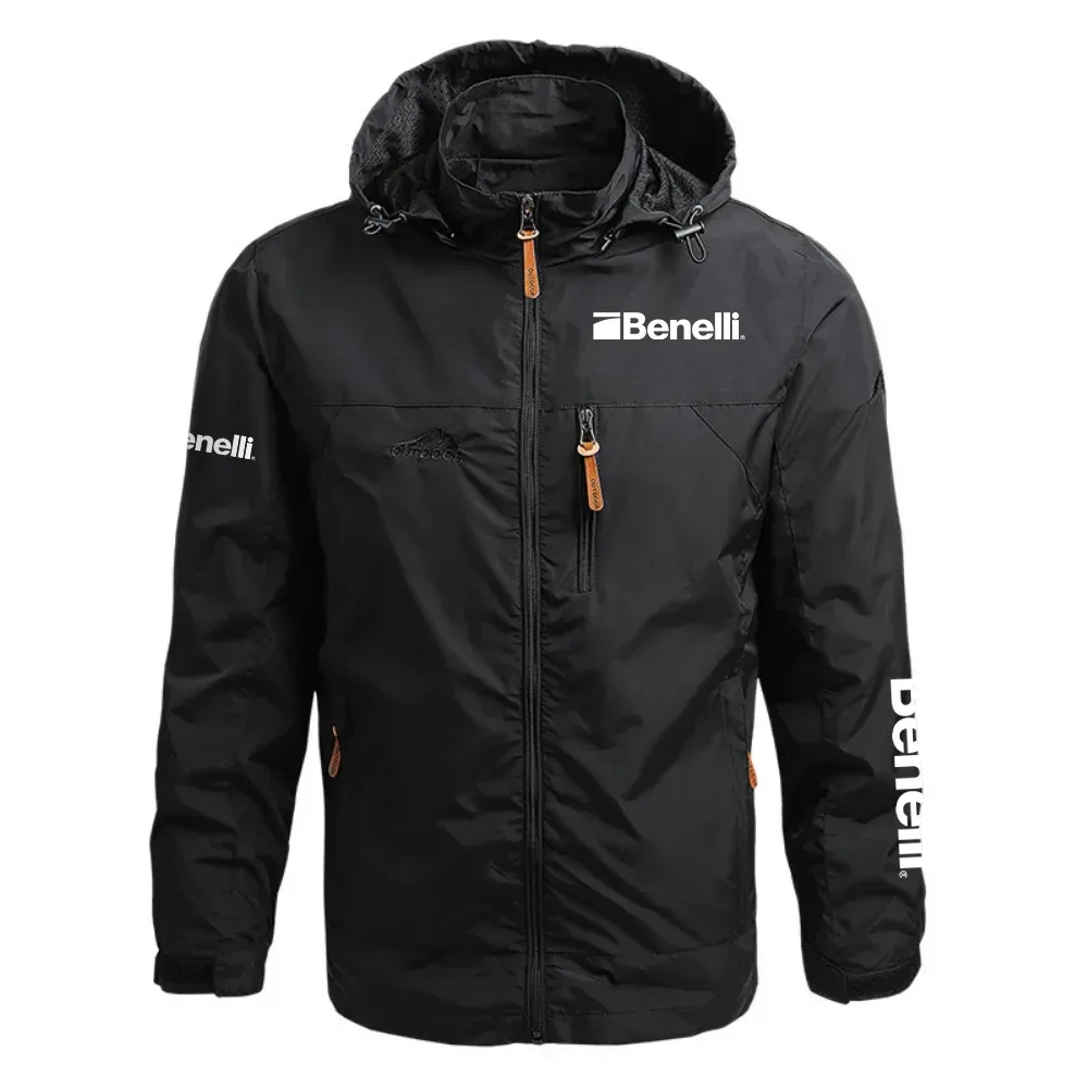 Benelli Exclusive Logo Waterproof Outdoor Jacket Detachable Hood OUHUWOJ0815BLZ – Benelli Gift