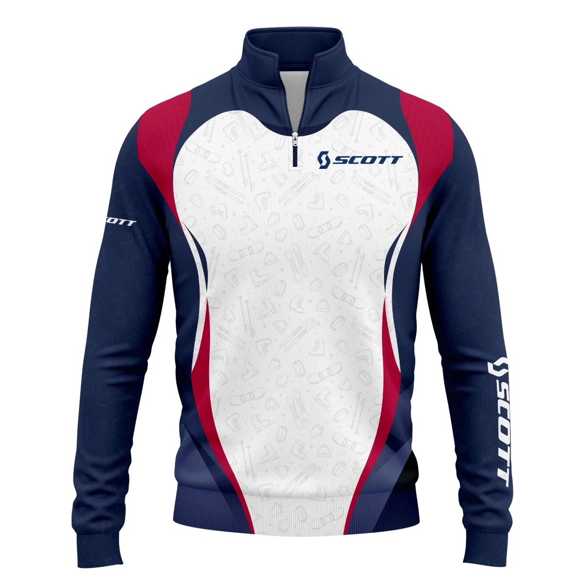 Scott Exclusive Logo Quarter-Zip Sweatshirt OUSKQZJ082002SCZ – Scott Gift