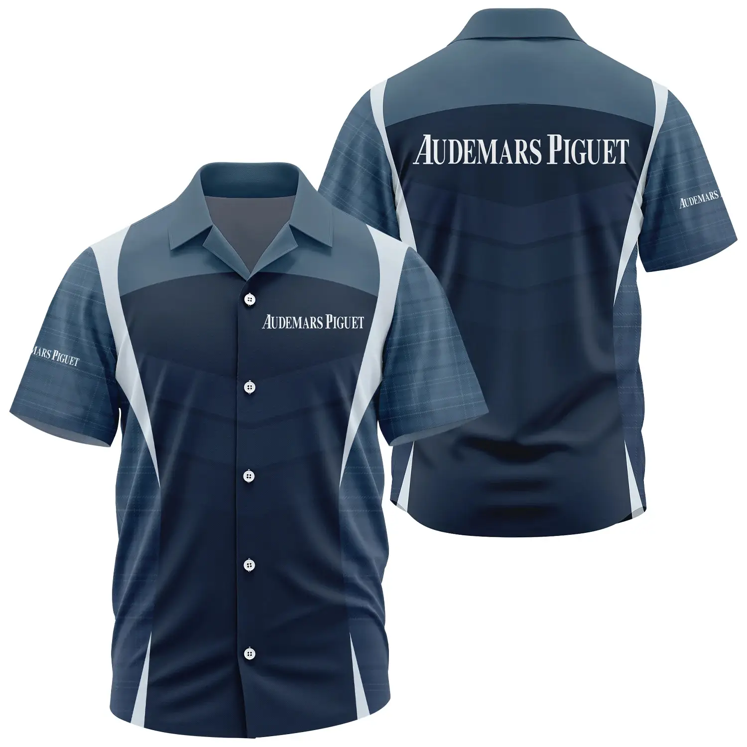 Audemars Piguet Exclusive Logo Short Sleeve Camp Collar Shirt OUWCHWS003APZ – Audemars Piguet Shirt