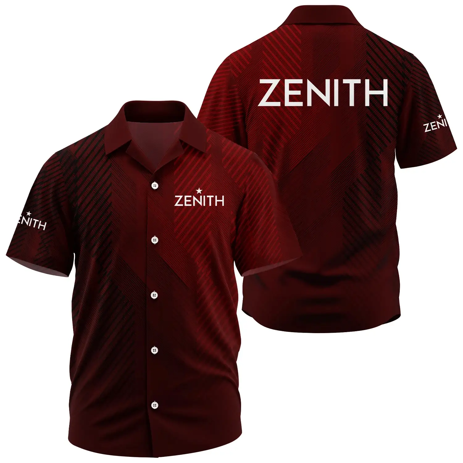 Zenith Exclusive Logo Short Sleeve Camp Collar Shirt OUWCHWS006ZNZ – Zenith Shirt