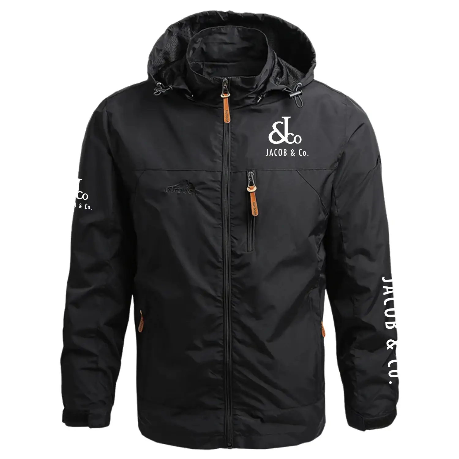 Jacob & Co. Exclusive Logo Waterproof Outdoor Jacket Detachable Hood Windbreaker OUWCWOJ0805JCZ – Jacob & Co. Jacket
