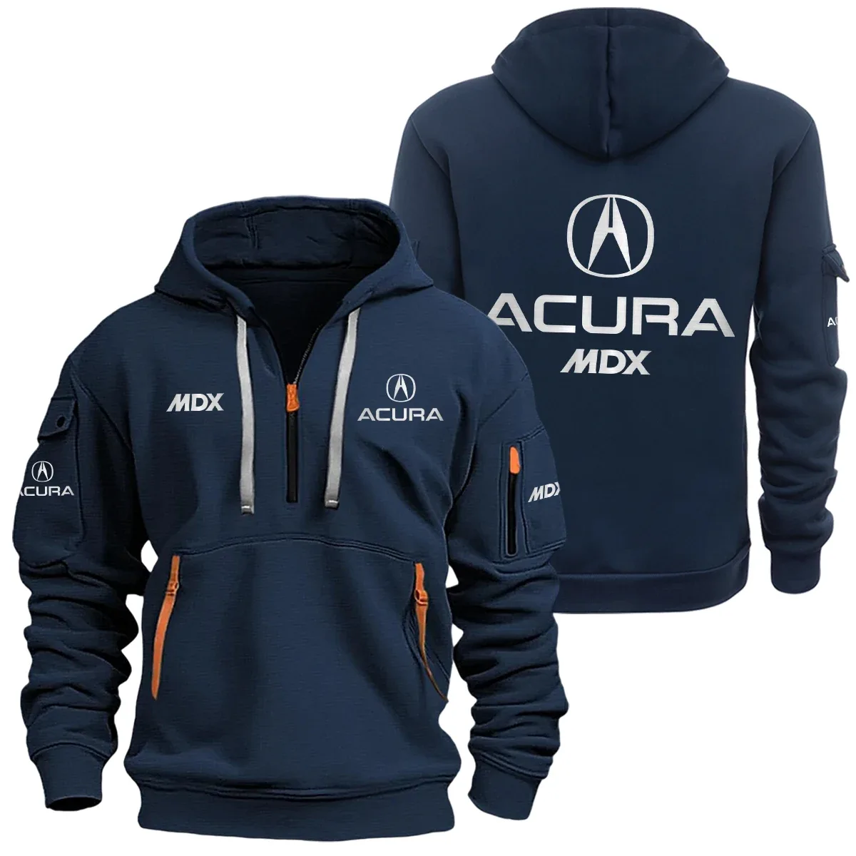 Acura MDX Half Zipper Hoodie SNOVHHZ25ARMDX – Acura MDX Hoodie