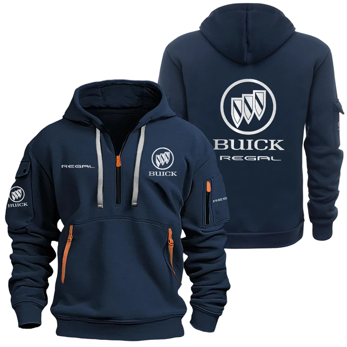 Buick Regal Half Zipper Hoodie SNOVHHZ25BKREG – Buick Regal Hoodie