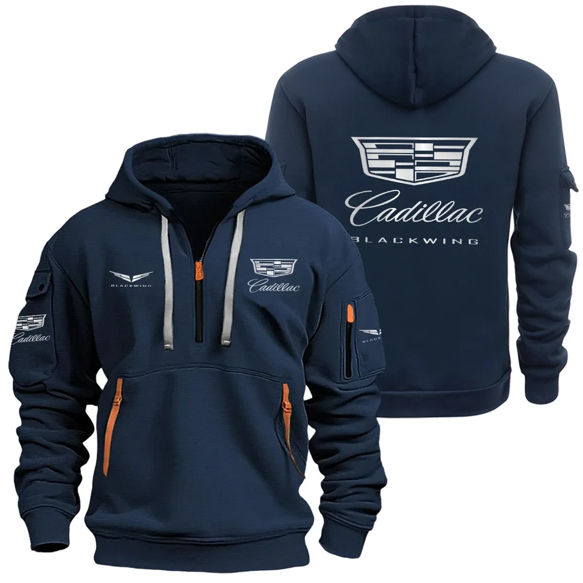 Cadillac CT5-V Blackwing Half Zipper Hoodie SNOVHHZ25CDCT5 – Cadillac CT5-V Blackwing Hoodie