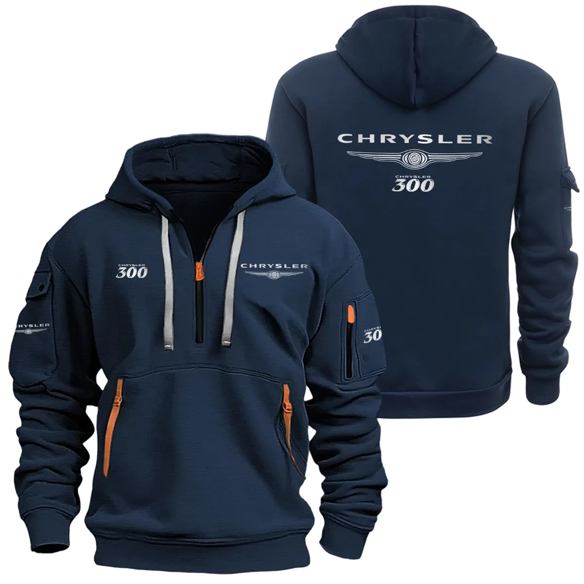 Chrysler 300 Half Zipper Hoodie SNOVHHZ25CS300 – Chrysler 300 Hoodie