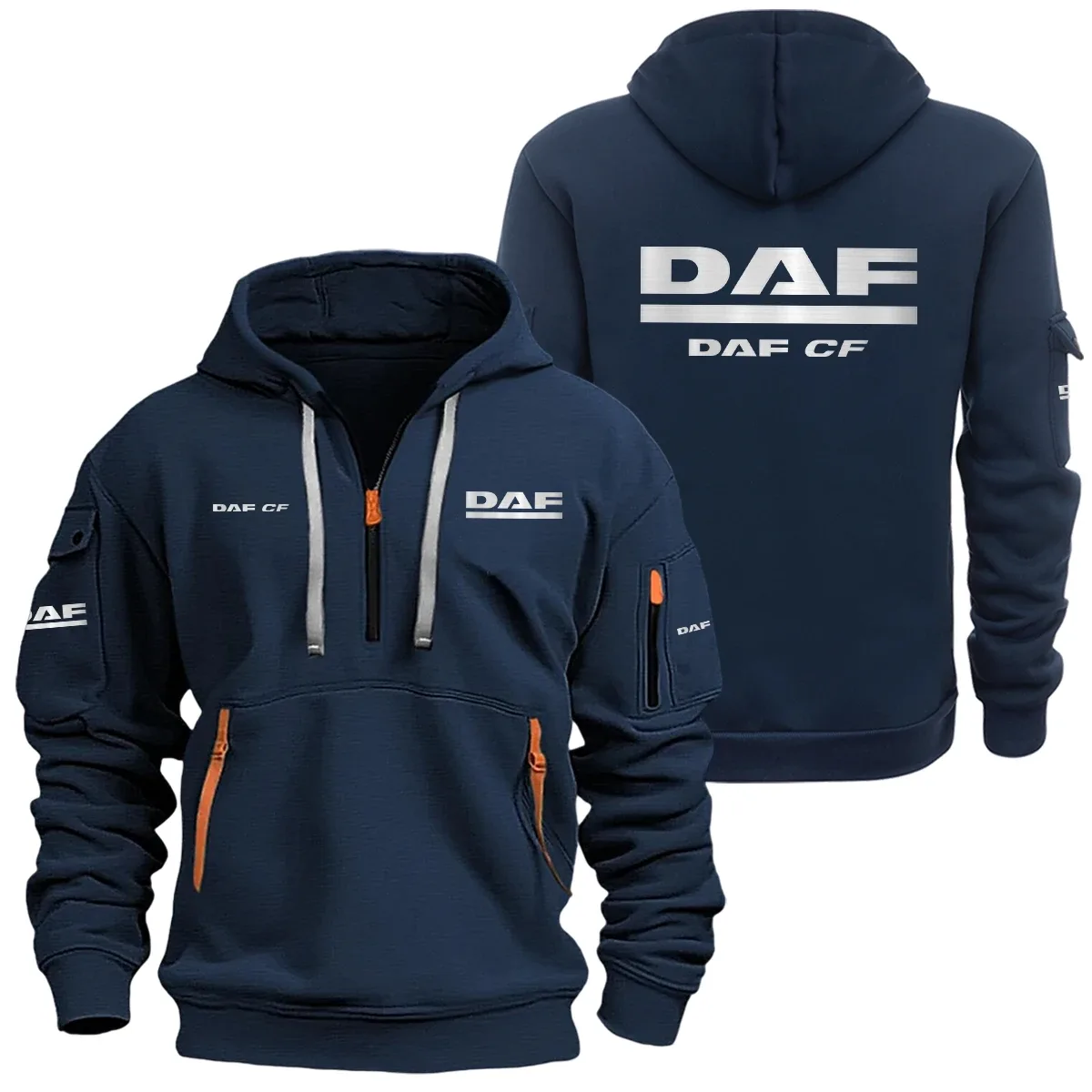 DAF CF Half Zipper Hoodie SNOVHHZ25DACF – DAF CF Hoodie