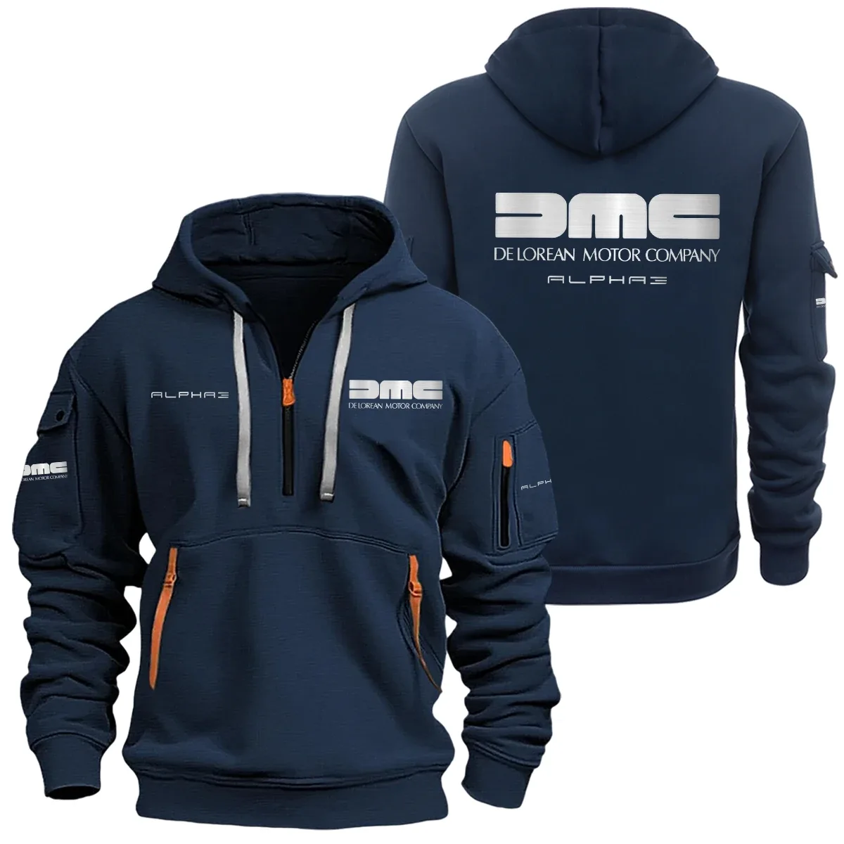 DeLorean Alpha3 Half Zipper Hoodie SNOVHHZ25DLAL3 – DeLorean Alpha3 Hoodie