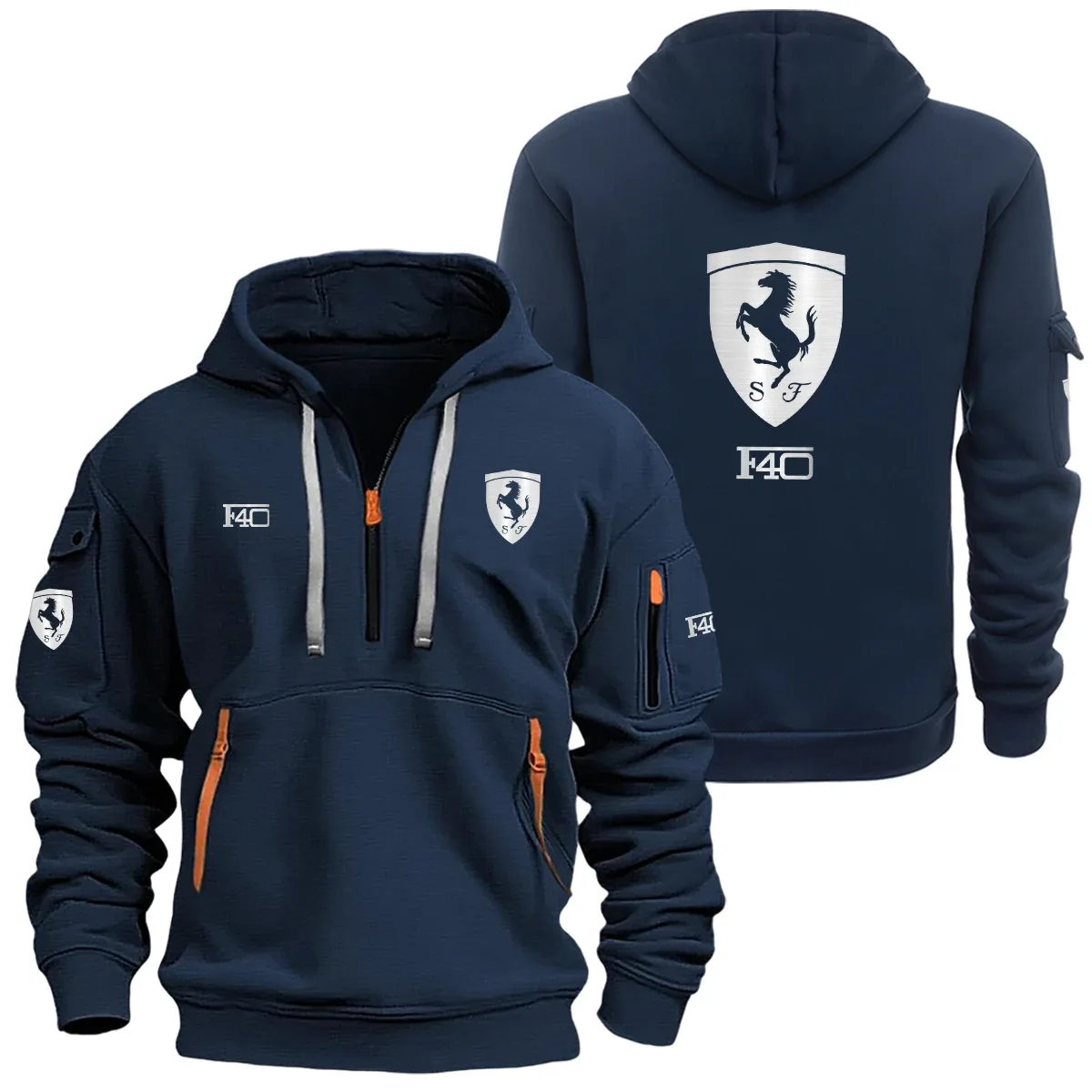 Ferrari F40 Half Zipper Hoodie SNOVHHZ25FIF40 – Ferrari F40 Hoodie Ferrari F40 Half Zipper Hoodie SNOVHHZ25FIF40 – Ferrari F40 Hoodie