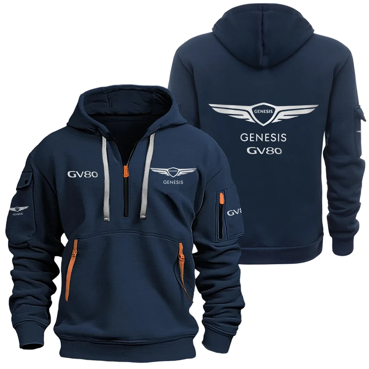 Genesis GV80 Half Zipper Hoodie SNOVHHZ25GNGV80 – Genesis GV80 Hoodie