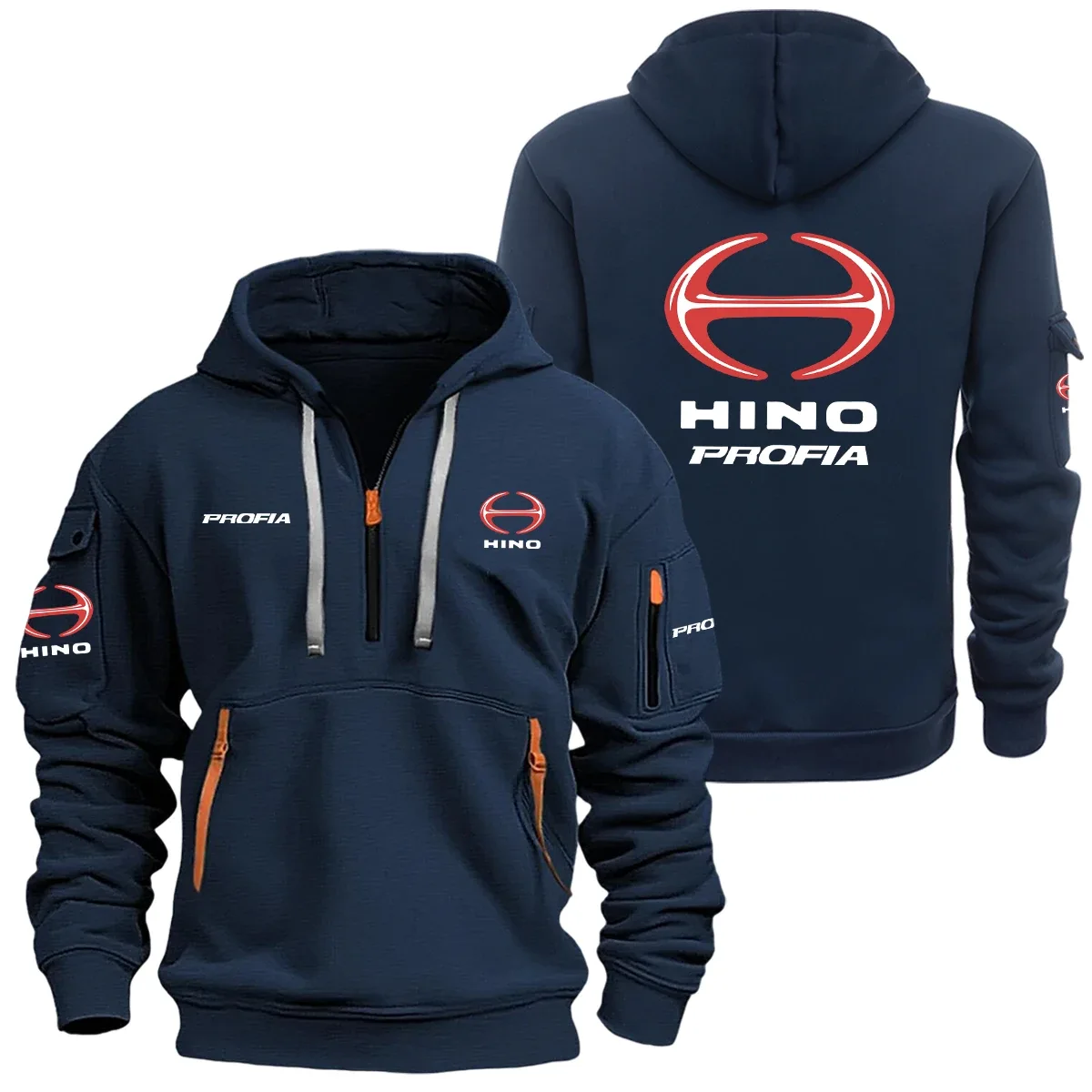 Hino Profia Half Zipper Hoodie SNOVHHZ25HNPRO – Hino Profia Hoodie