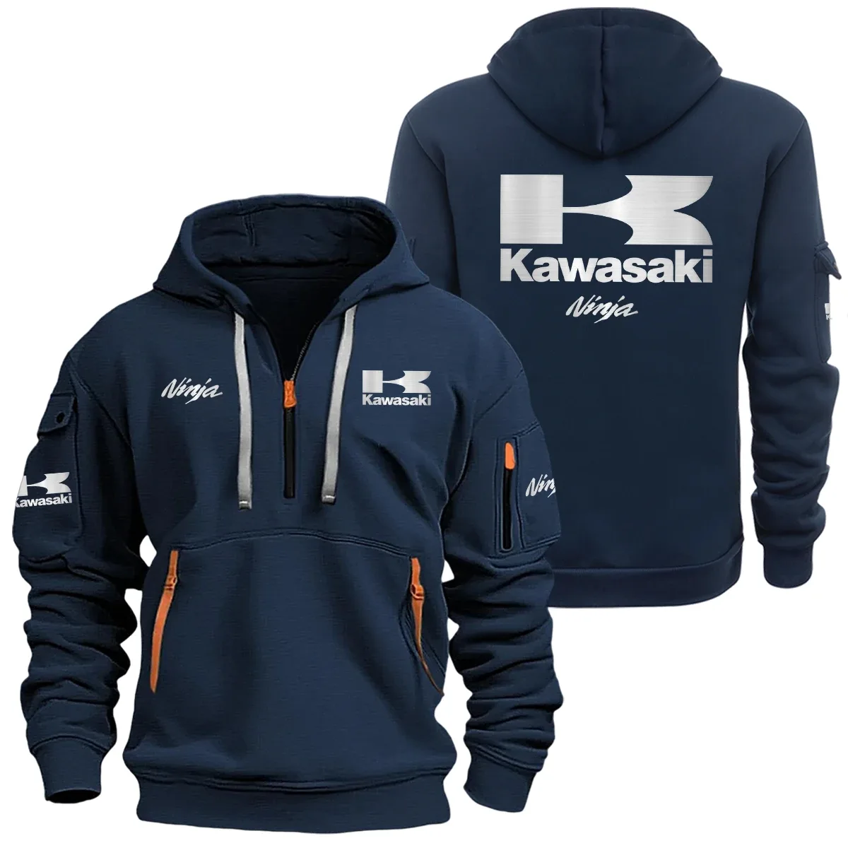 Kawasaki Ninja Half Zipper Hoodie SNOVHHZ25KANIN – Kawasaki Ninja Hoodie
