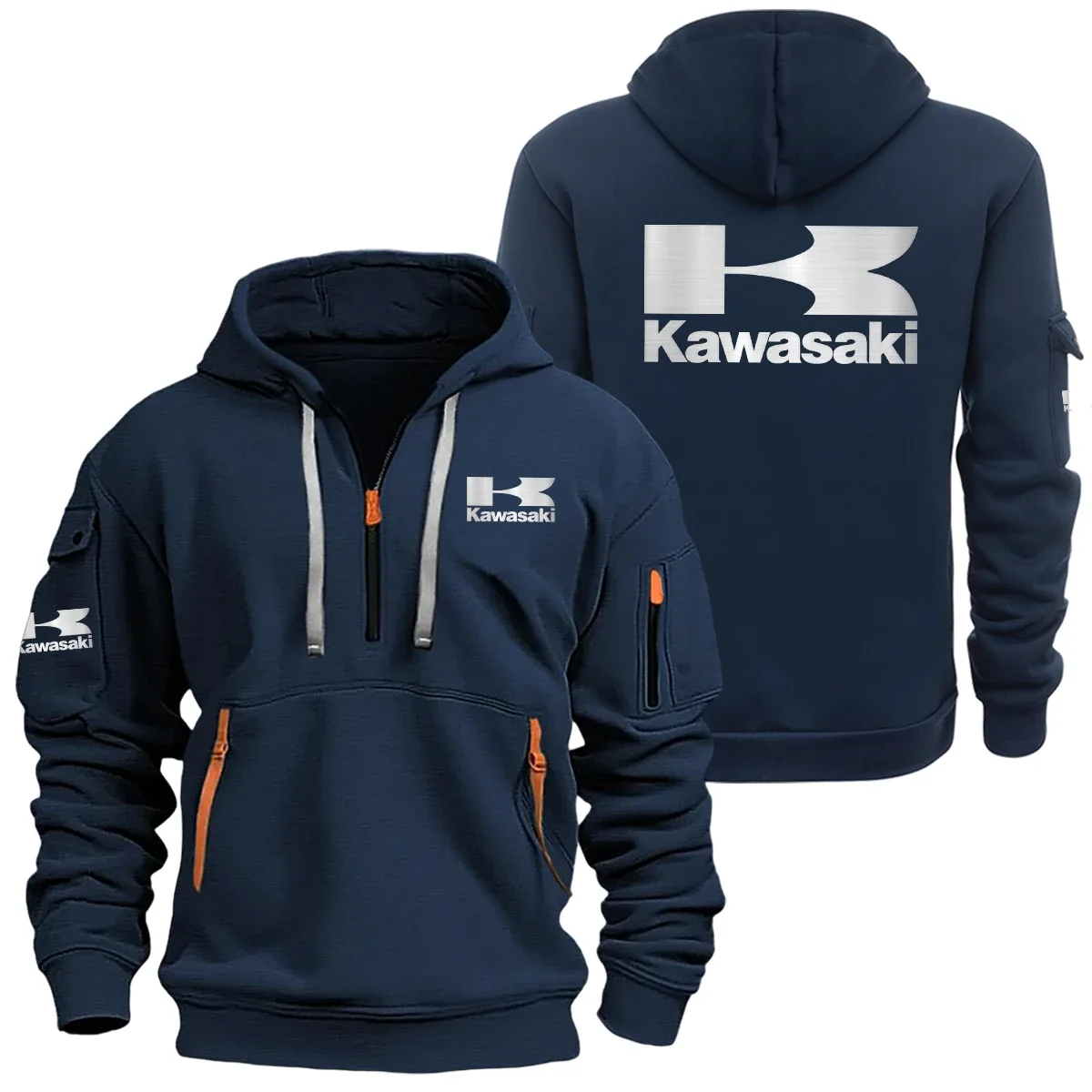 Kawasaki Exclusive Logo Half Zipper Hoodie SNOVHHZ25KAZZ – Kawasaki Hoodie